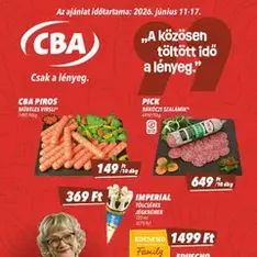 CBA akciós újság - szórólap előnézete érvényes 2026.06.11. -tól