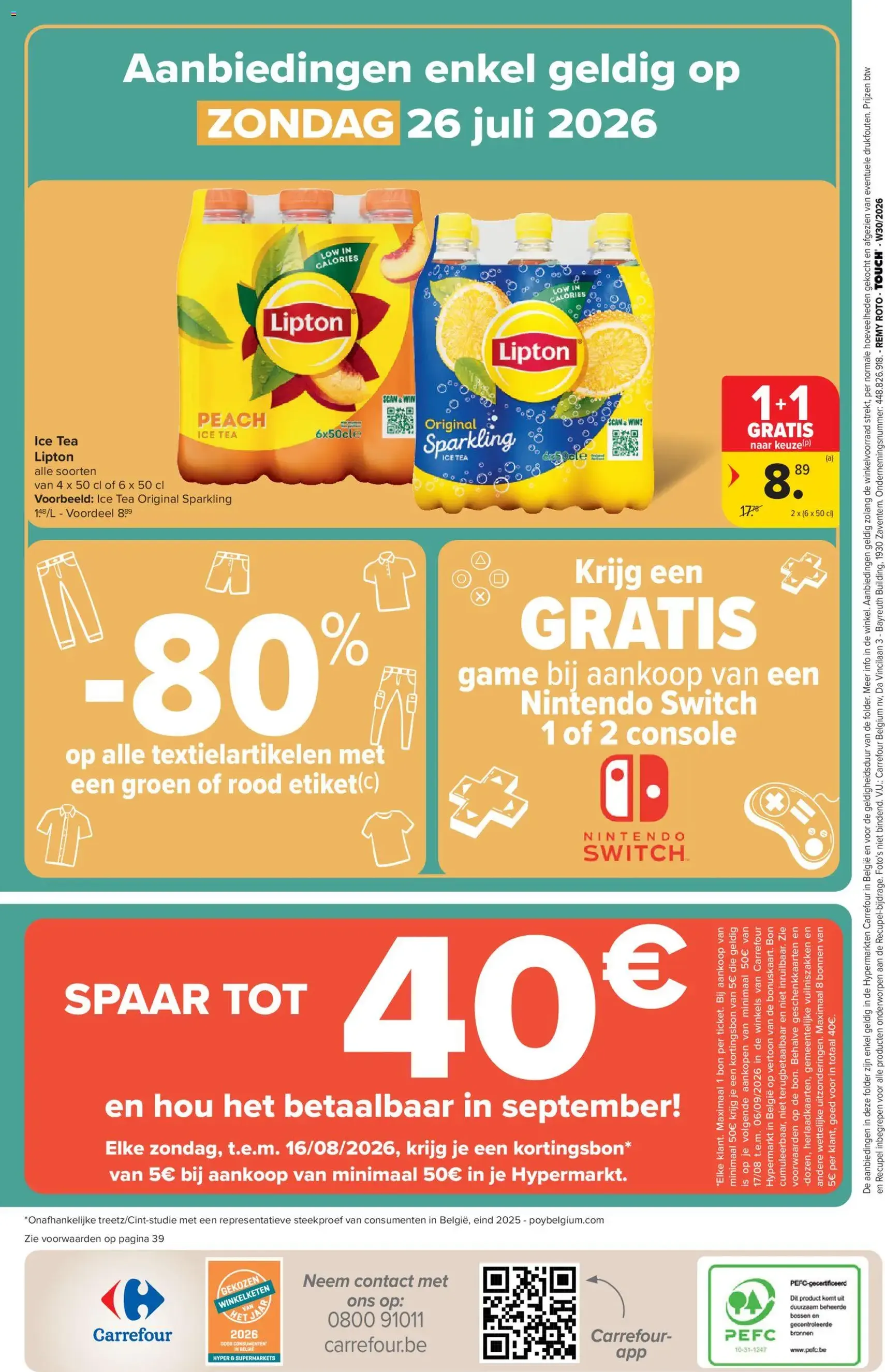 Carrefour folder week 30 - geldige folder vanaf 22/07/2026 pagina 40 van 40