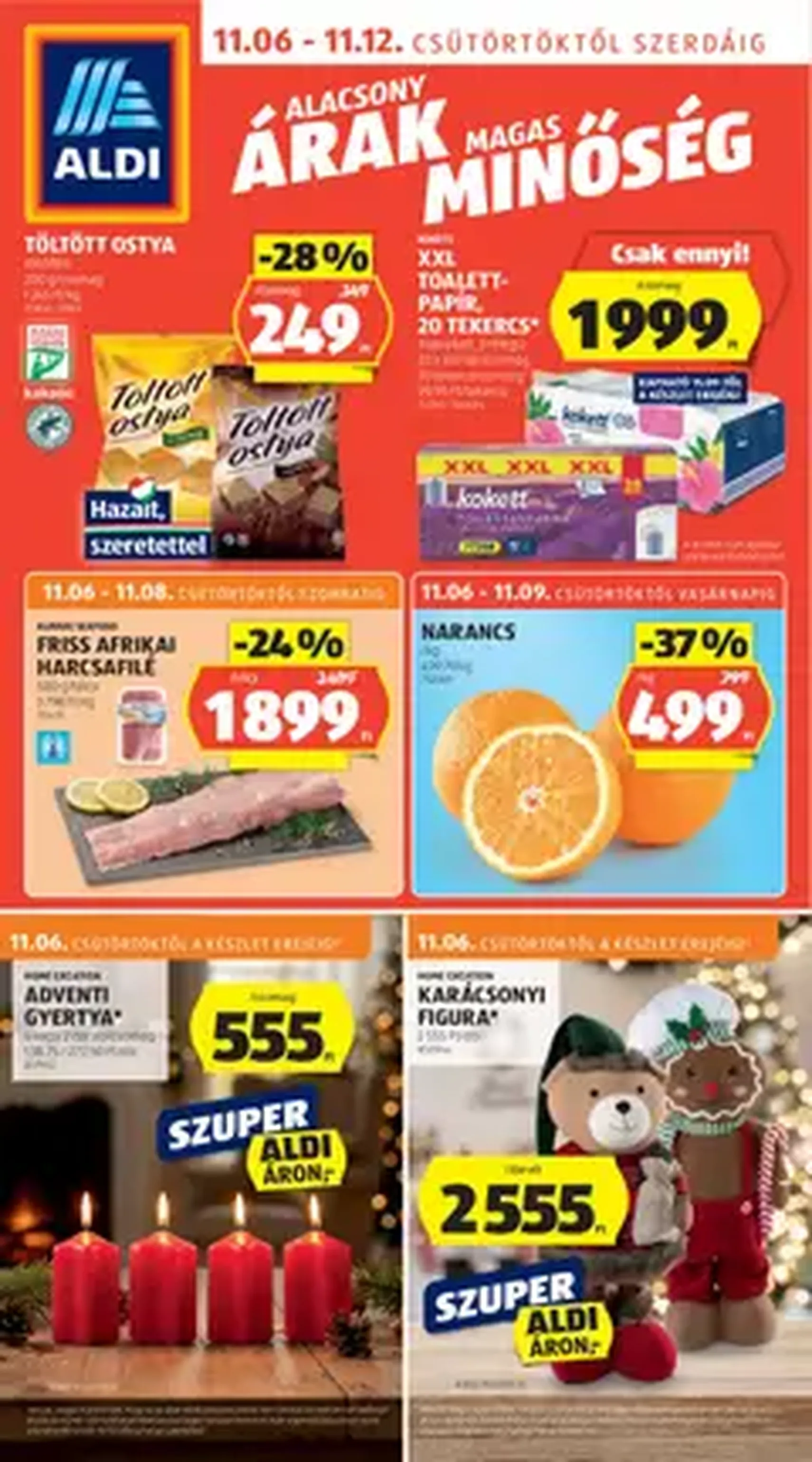 Aldi Akciós újság - 2025.11.06. érvényes szórólap 1 oldal 1 oldalból