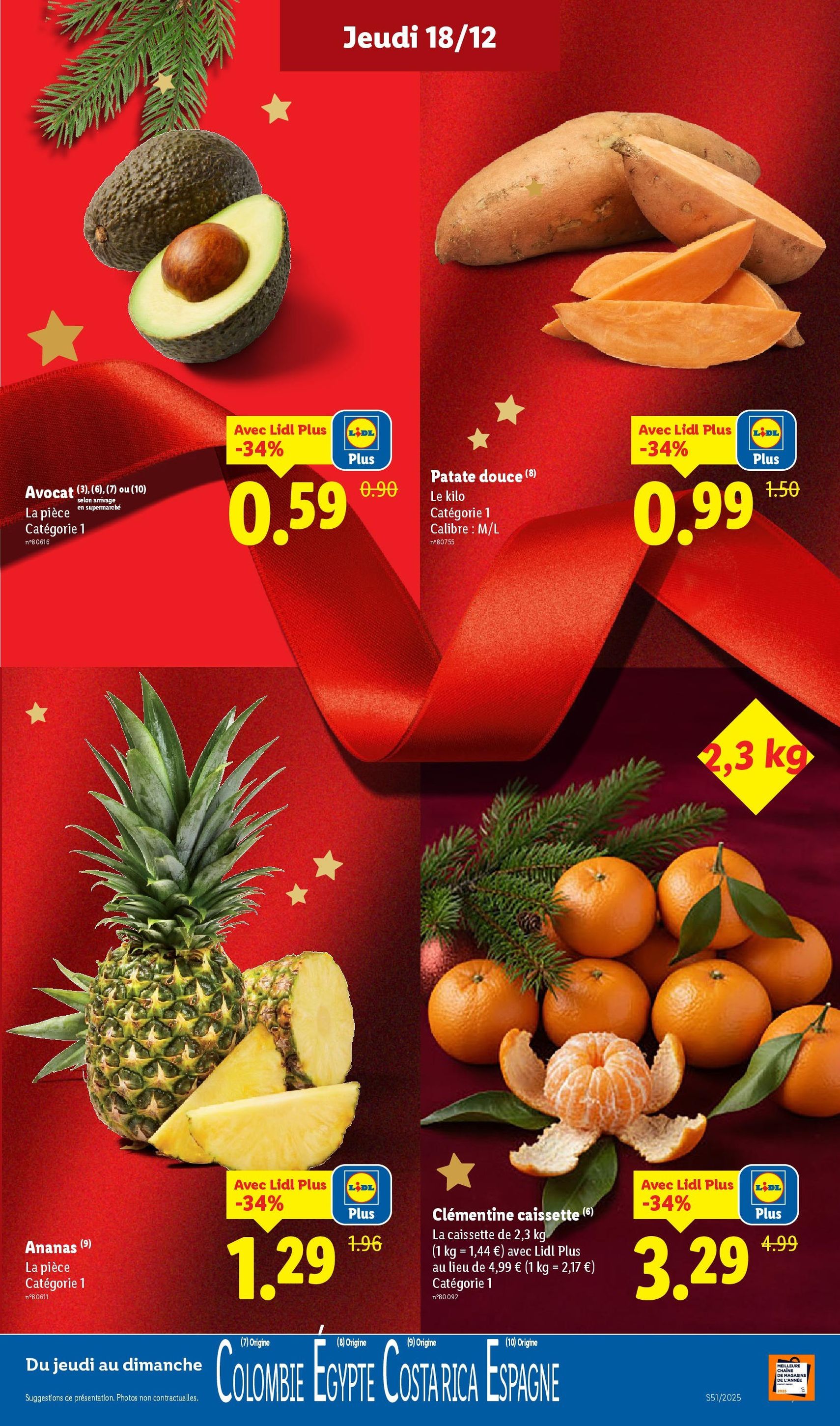 LIDL catalogue semaine 51 - brochure valable à partir du 18/12/2025, page 3 sur 87