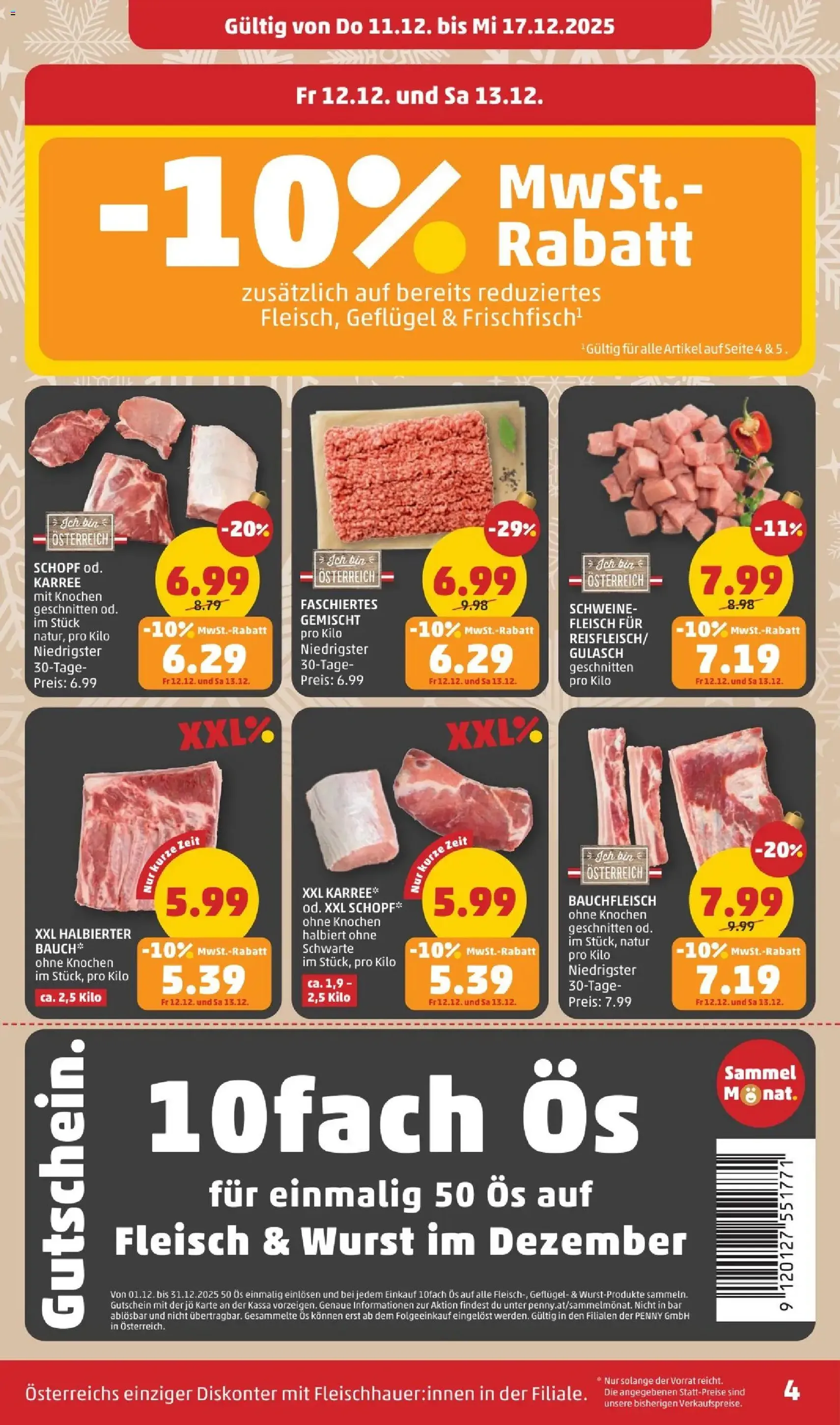 Penny Markt Flugblatt - Gültiger Prospekt ab 11.12.2025, Seite 4 von insgesamt 28