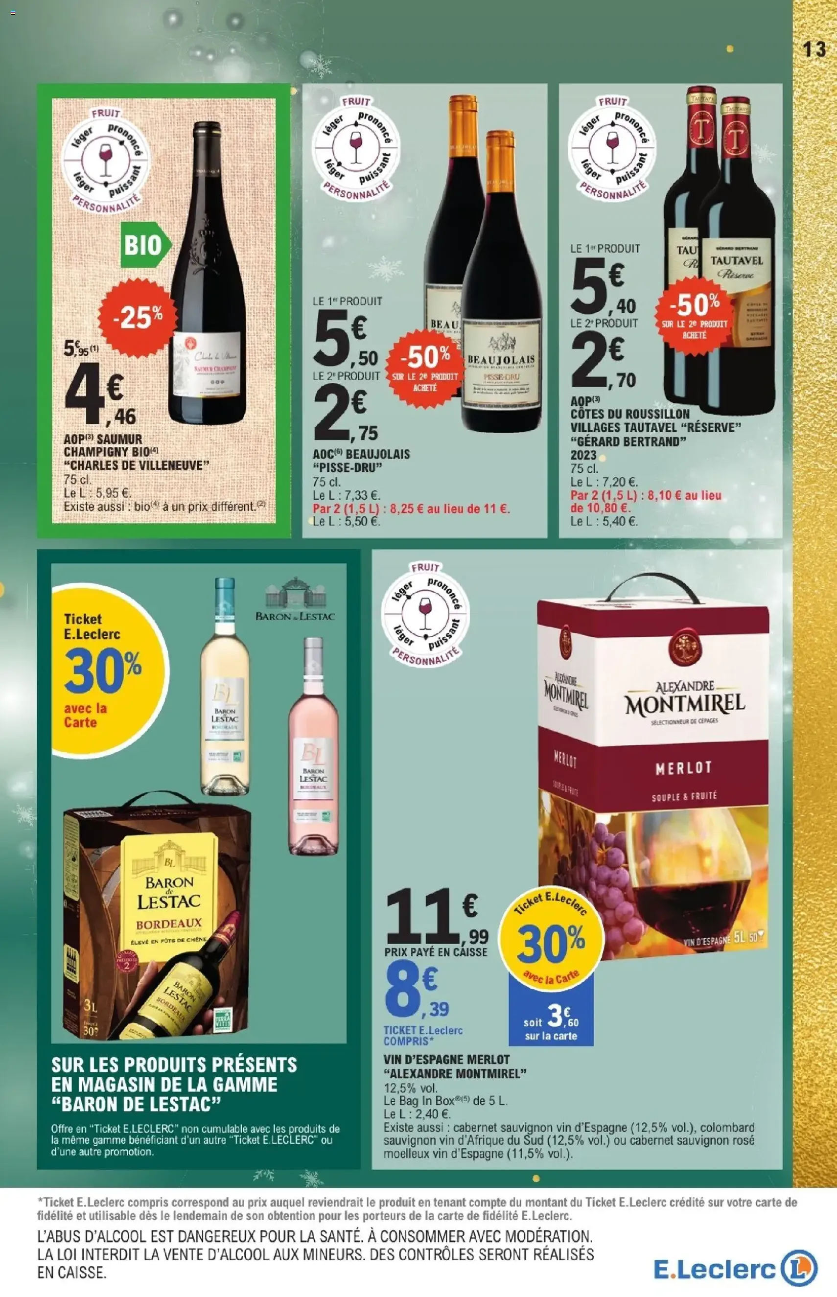 E.Leclerc catalogue semaine 51 - brochure valable à partir du 16/12/2025, page 13 sur 64
