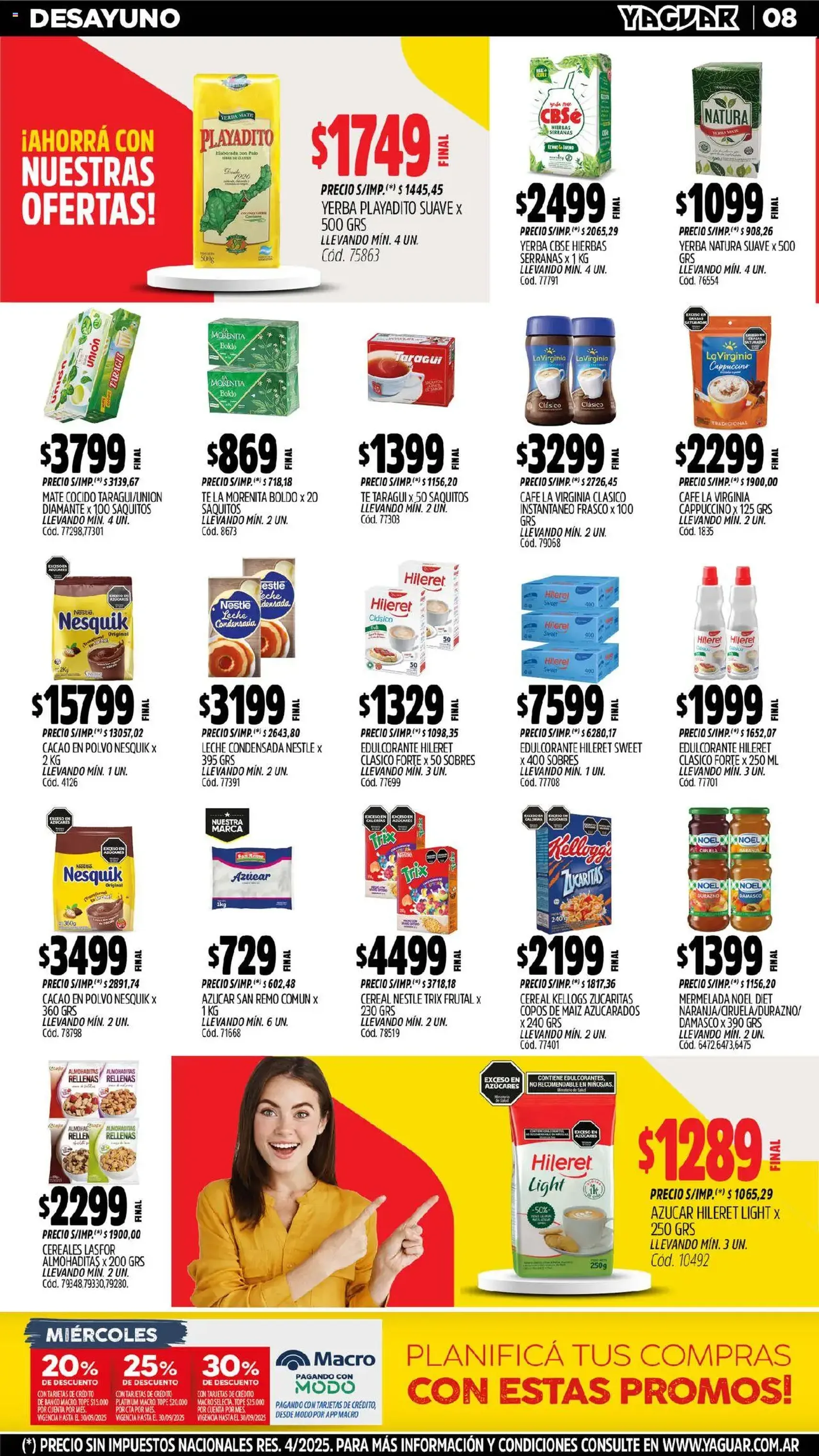 Yaguar catálogo - folleto válido desde 15/09/2025 página 9 de 34 Yaguar catálogo - folleto válido desde 15/09/2025 página 9 de 34