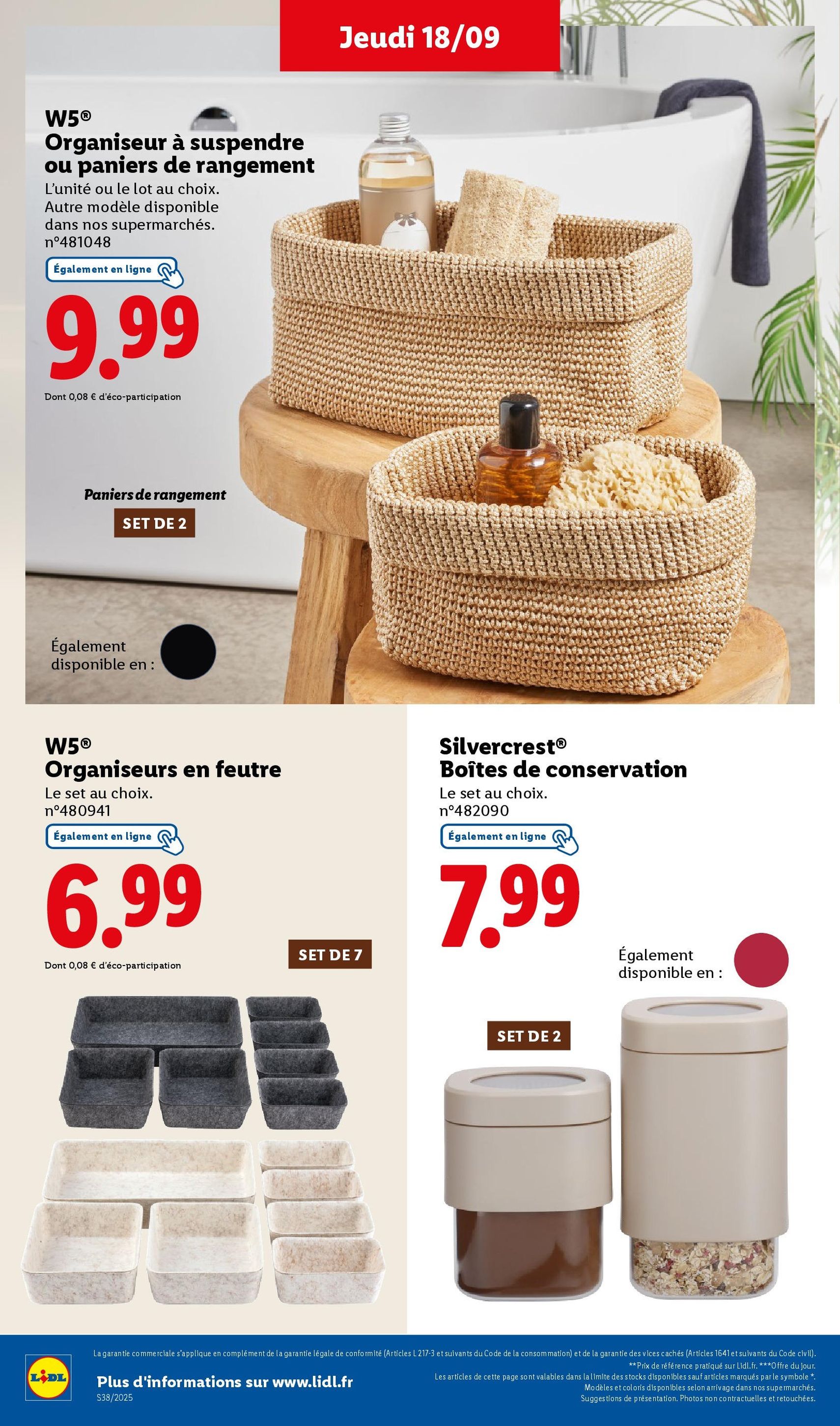 LIDL catalogue semaine 38 - brochure valable à partir du 18/09/2025, page 44 sur 75
