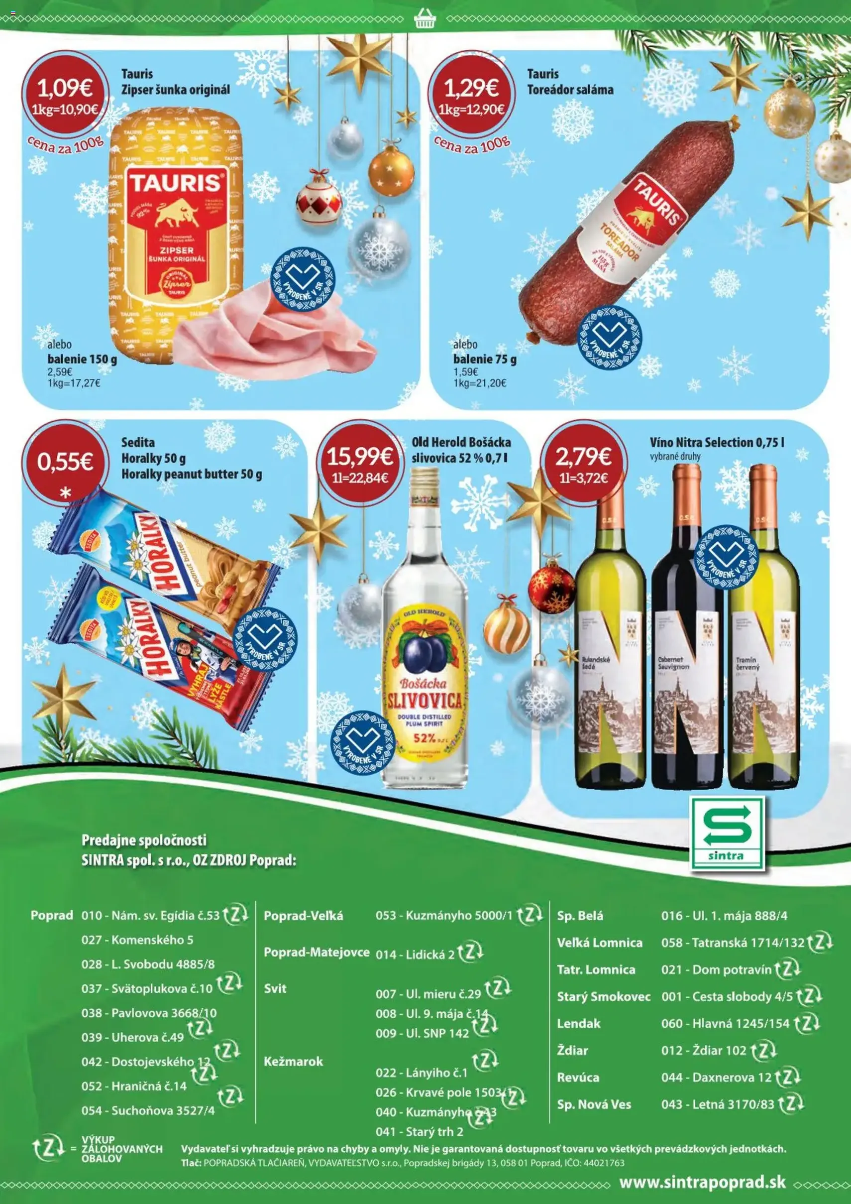 Sintra leták - platný leták od 01.12.2025 strana 26 z 26