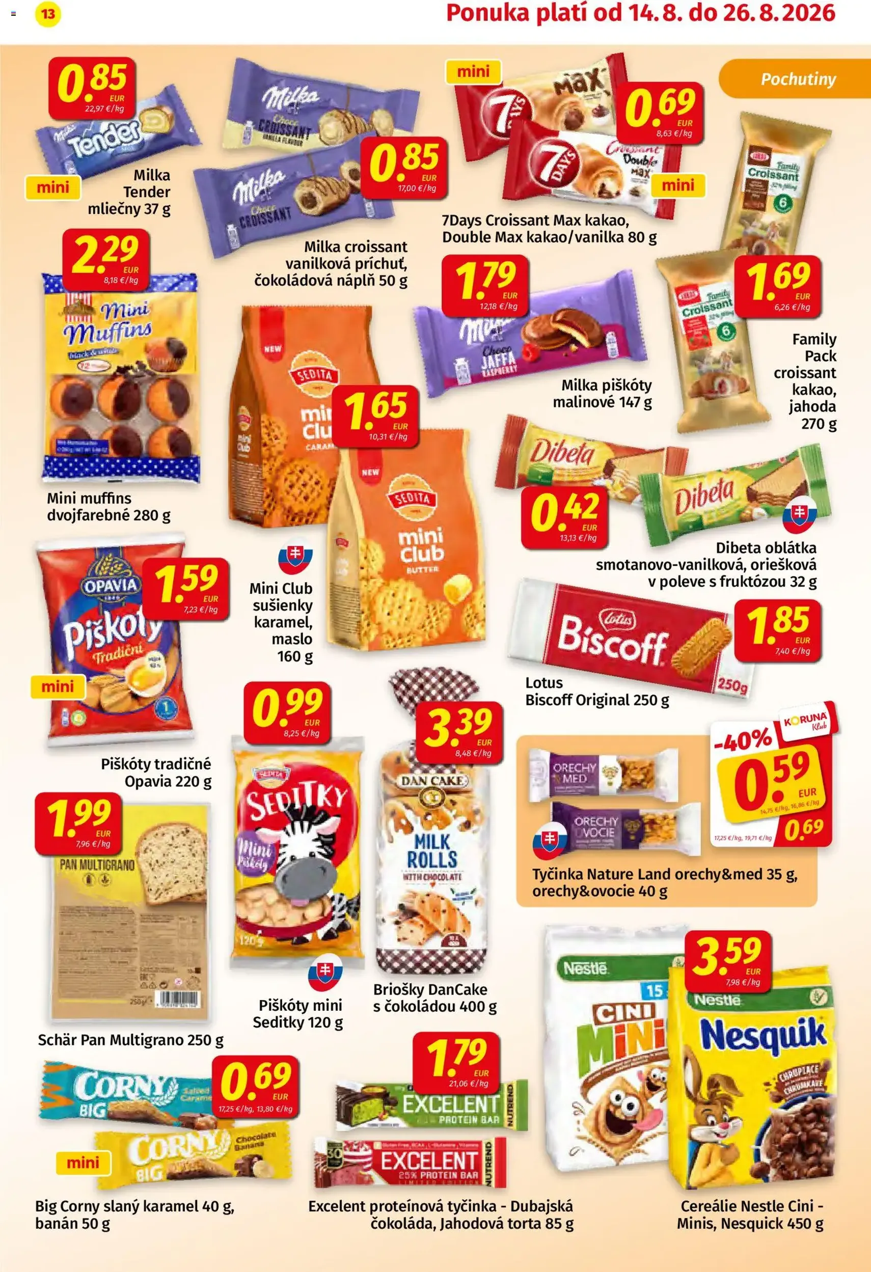 Koruna leták - platný leták od 14.08.2026 strana 13 z 24