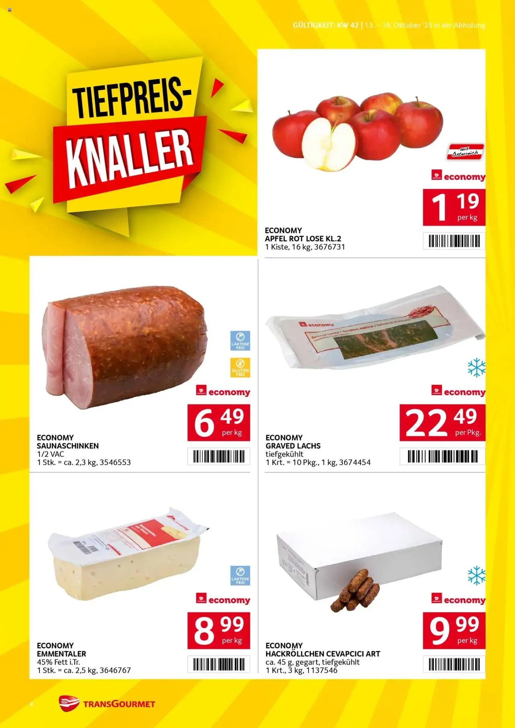 Transgourmet Flugblatt - Gültiger Prospekt ab 13.10.2025, Seite 4 von insgesamt 28