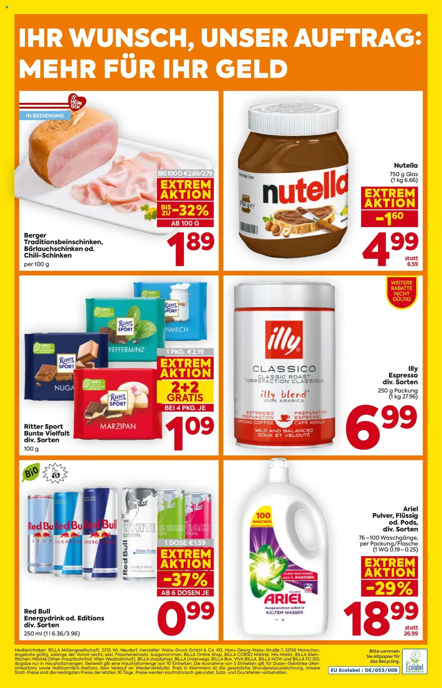 Billa Flugblatt - Gültiger Prospekt ab 12.02.2026, Seite 20 von insgesamt 20