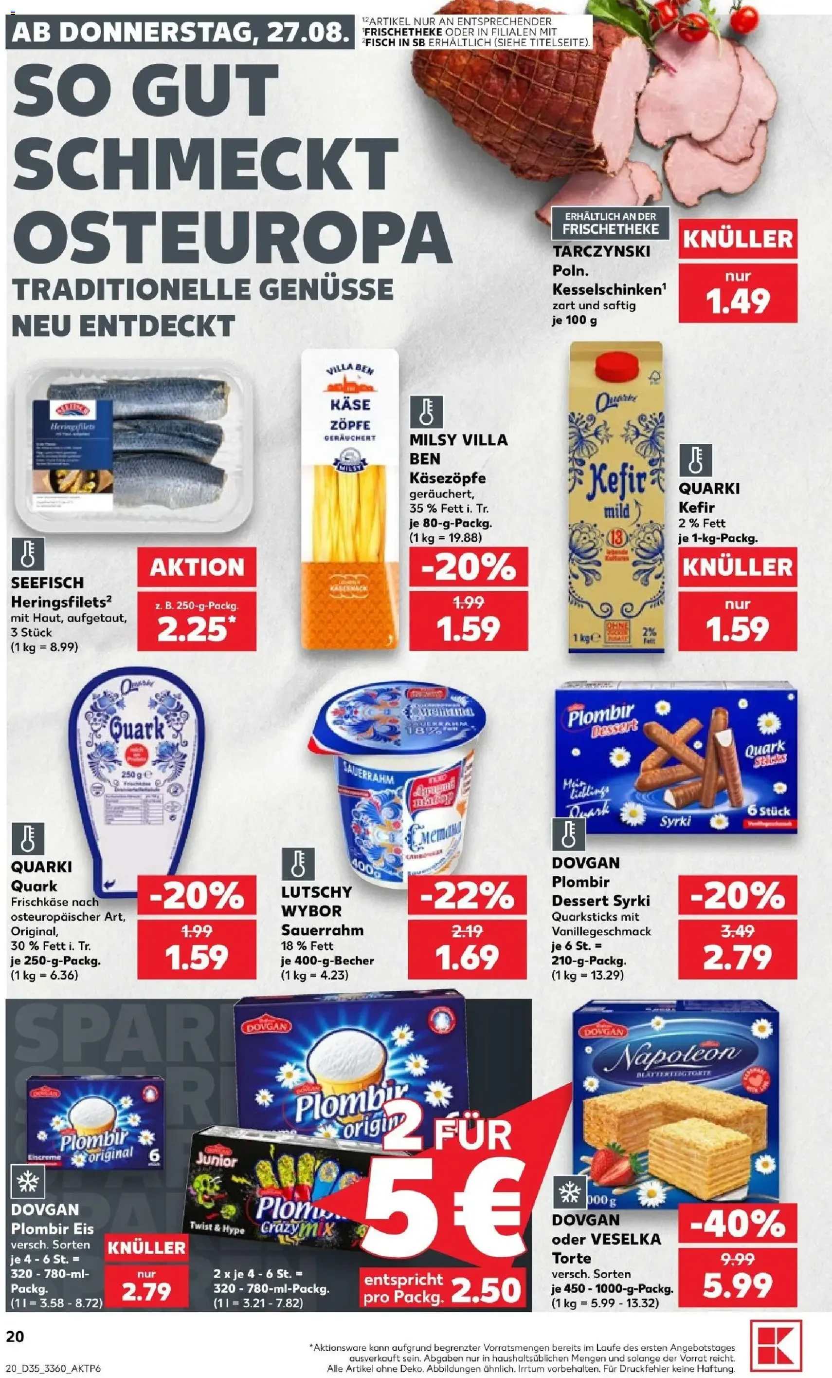Kaufland Prospekt - Gültiger Prospekt ab 27.08.2026, Seite 20 von insgesamt 60