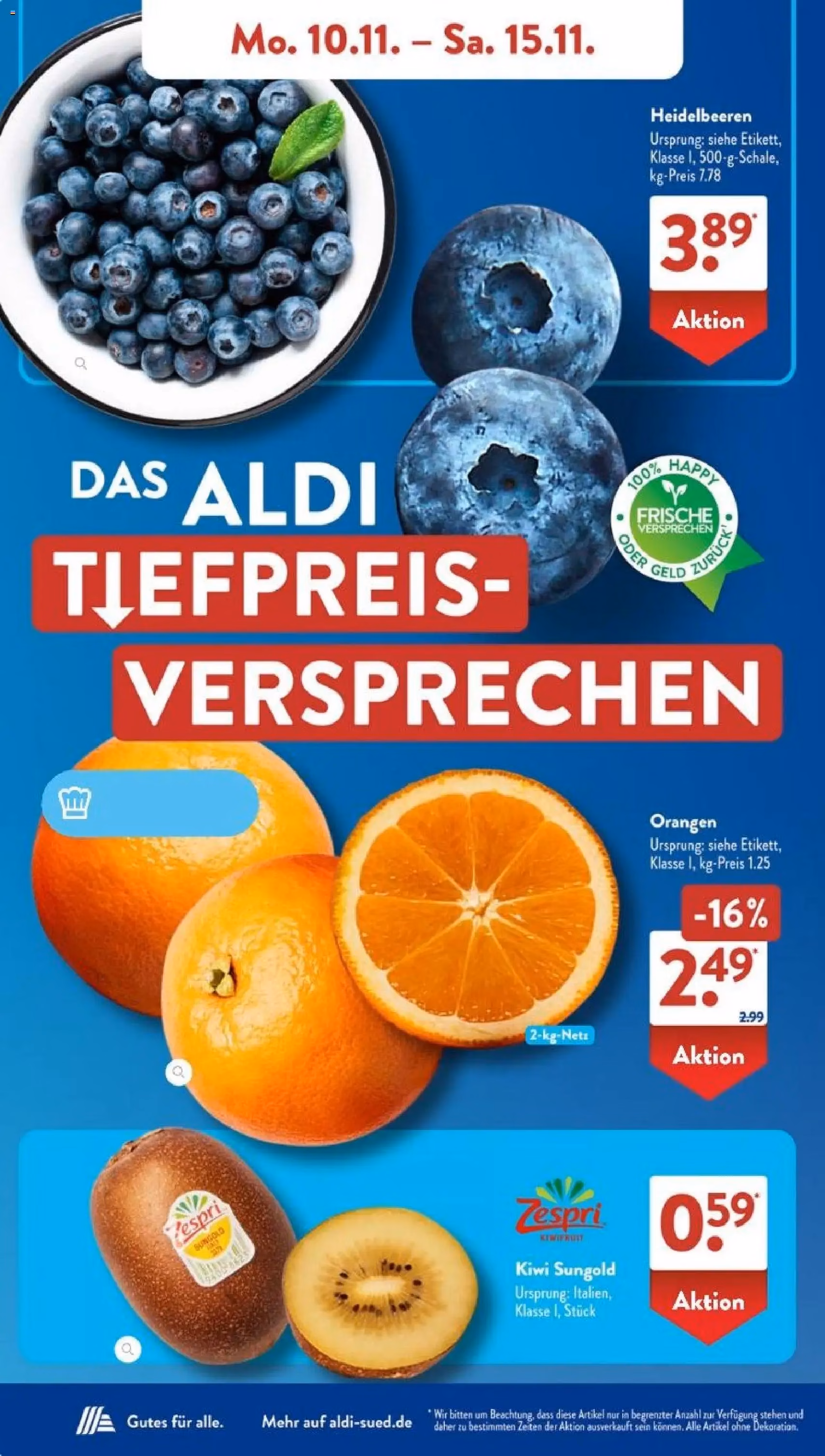 Aldi Süd Prospekt - Gültiger Prospekt ab 10.11.2025, Seite 4 von insgesamt 39