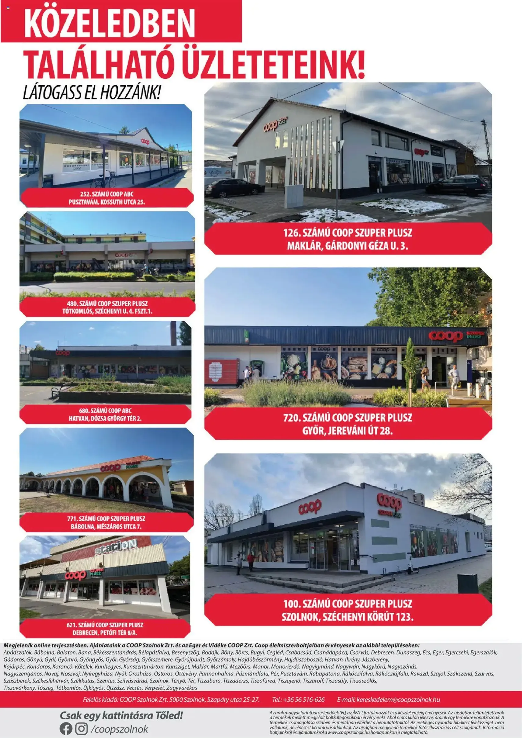 COOP Szolnok akciós újság - 2026.07.30. érvényes szórólap 7 oldal 7 oldalból