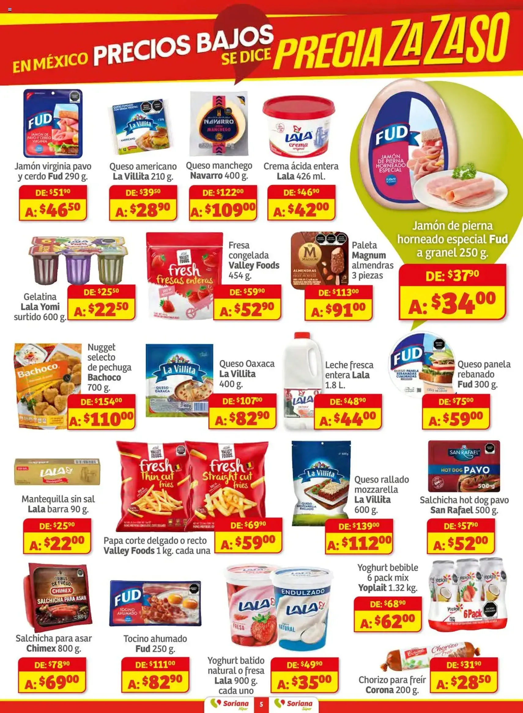 Soriana - Preciazazaso Híper: Ags, Col, Gto, Jal, Mich - folleto válido desde 28/08/2025 página 5 de 47 Soriana - Preciazazaso Híper: Ags, Col, Gto, Jal, Mich - folleto válido desde 28/08/2025 página 5 de 47