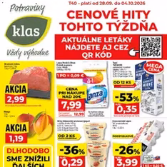 Klas leták - náhľad letáku platný od 28.09.2026
