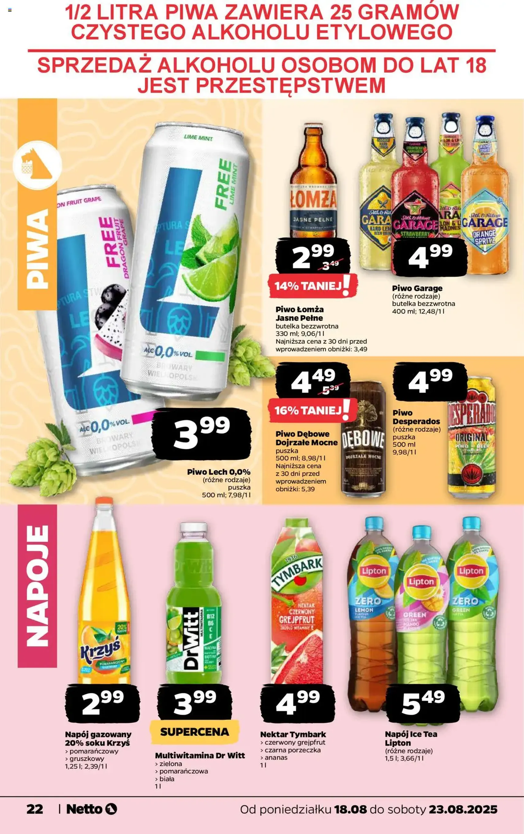 Netto gazetka - Spożywcza - ważny gazetka od 18.08.2025 strona 22 z 27 Netto gazetka - Spożywcza - ważny gazetka od 18.08.2025 strona 22 z 27
