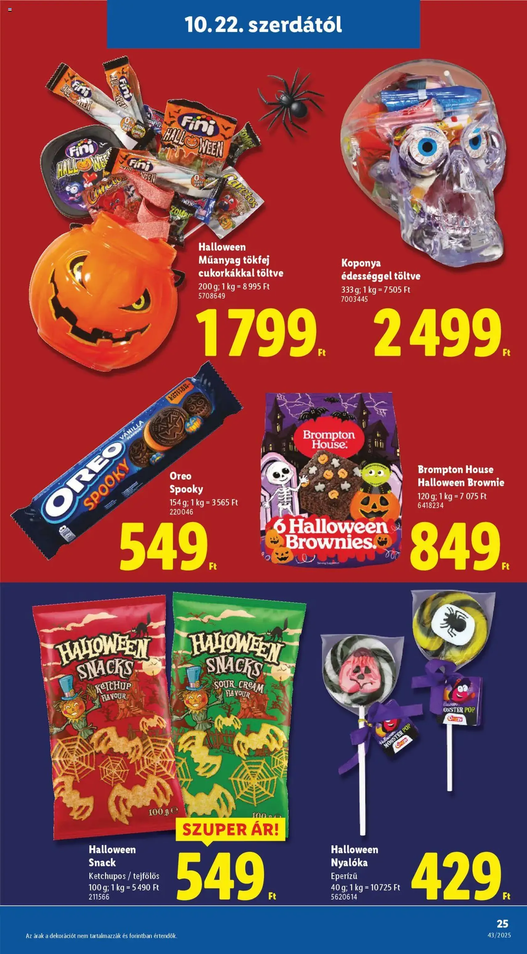 Lidl Akciós újság - 2025.10.22. érvényes szórólap 25 oldal 64 oldalból Lidl Akciós újság - 2025.10.22. érvényes szórólap 25 oldal 64 oldalból