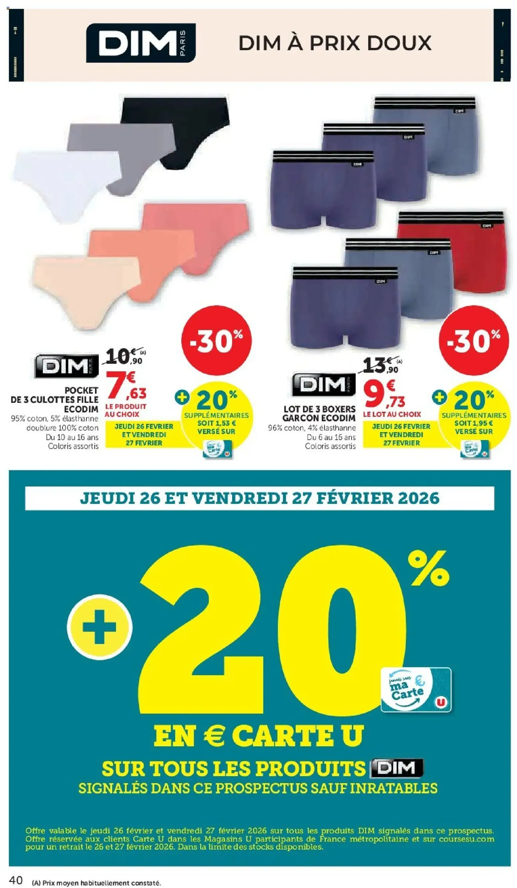 Super U catalogue - brochure valable à partir du 24/02/2026, page 40 sur 44