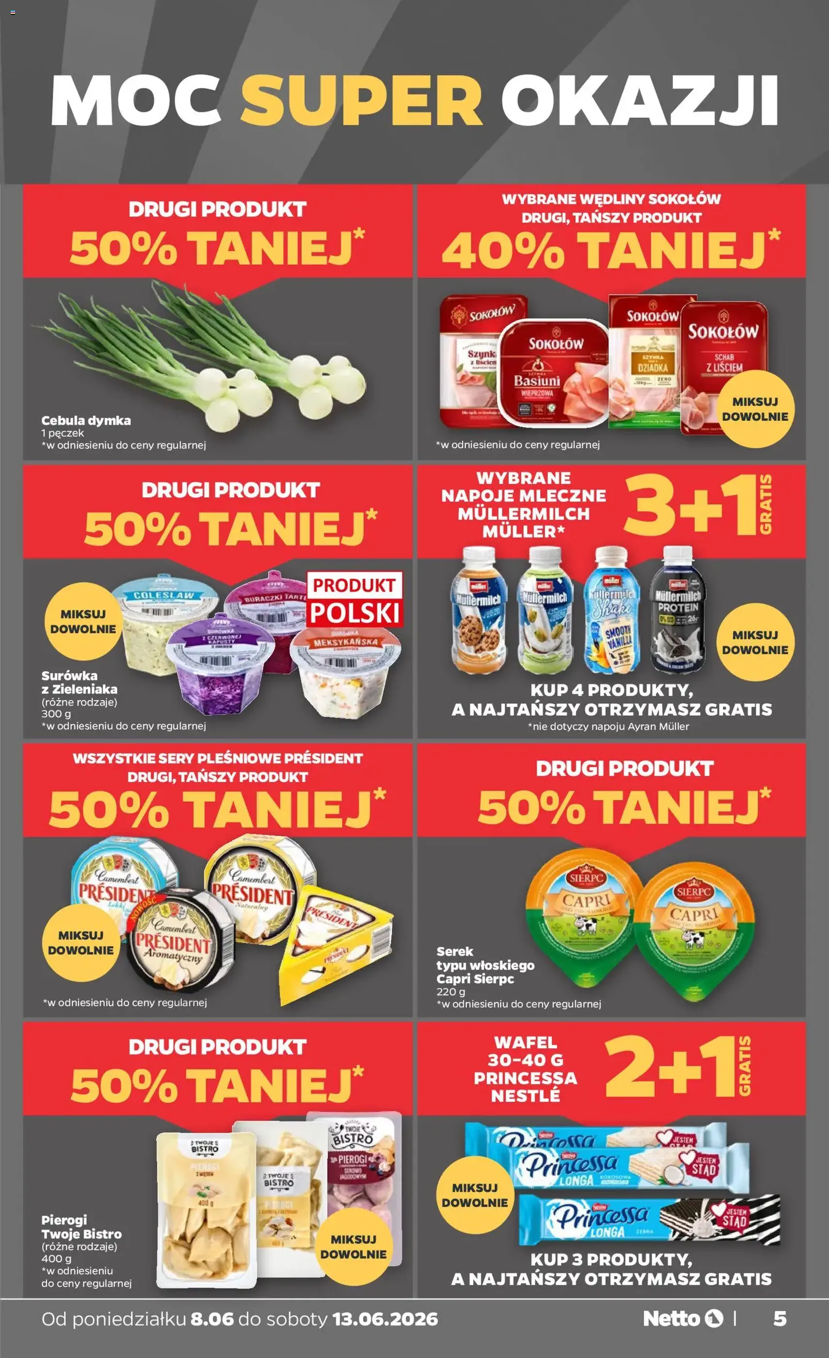 Netto gazetka od poniedziałku spożywcza - ważny gazetka od 08.06.2026 strona 5 z 41