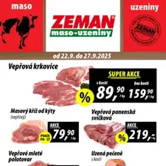 Prodejny Zeman leták - náhled letáku platný od 22.09.2025