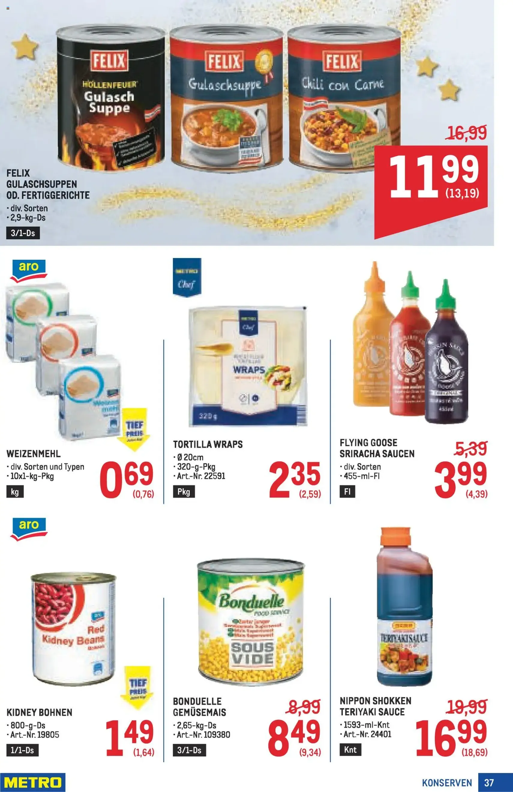 Metro angebote Profi - Gültiger Prospekt ab 11.12.2025, Seite 37 von insgesamt 72