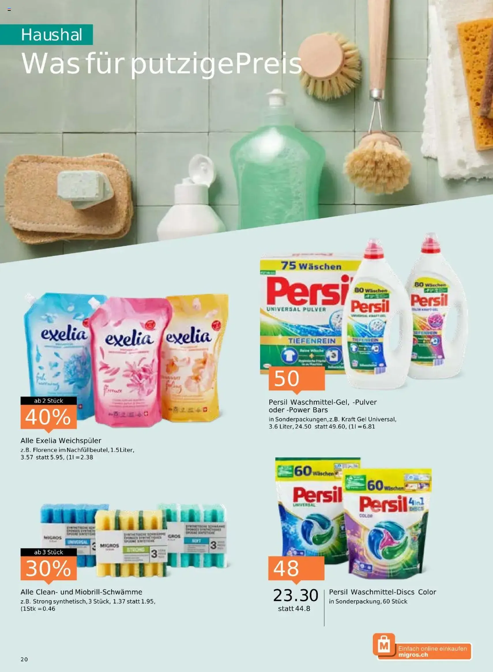 Migros Aktionen - Gültiger Prospekt ab 14.10.2025, Seite 20 von insgesamt 24 Migros Aktionen - Gültiger Prospekt ab 14.10.2025, Seite 20 von insgesamt 24