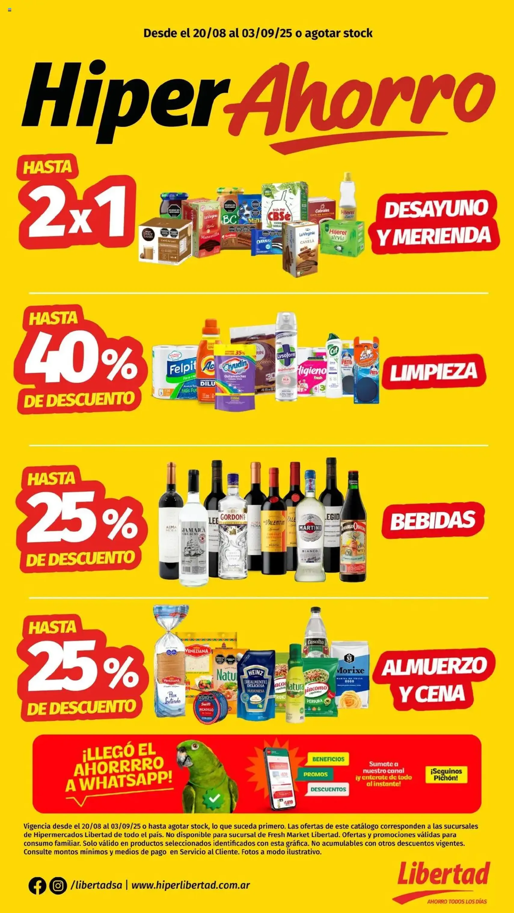 Hipermercado Libertad catálogo - folleto válido desde 20/08/2025 página 1 de 12 Hipermercado Libertad catálogo - folleto válido desde 20/08/2025 página 1 de 12