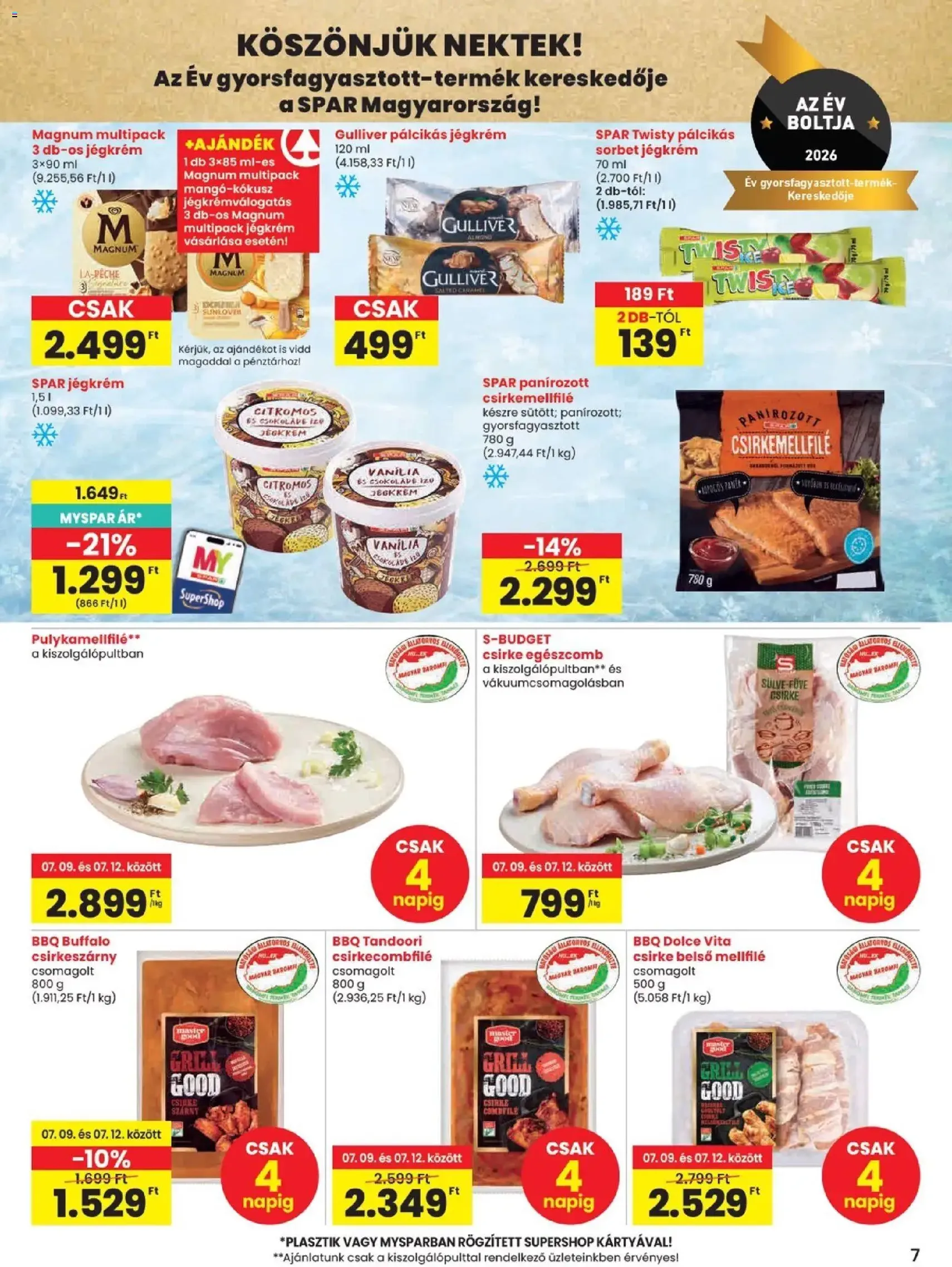 Spar akciós újság - 2026.07.09. érvényes szórólap 7 oldal 20 oldalból