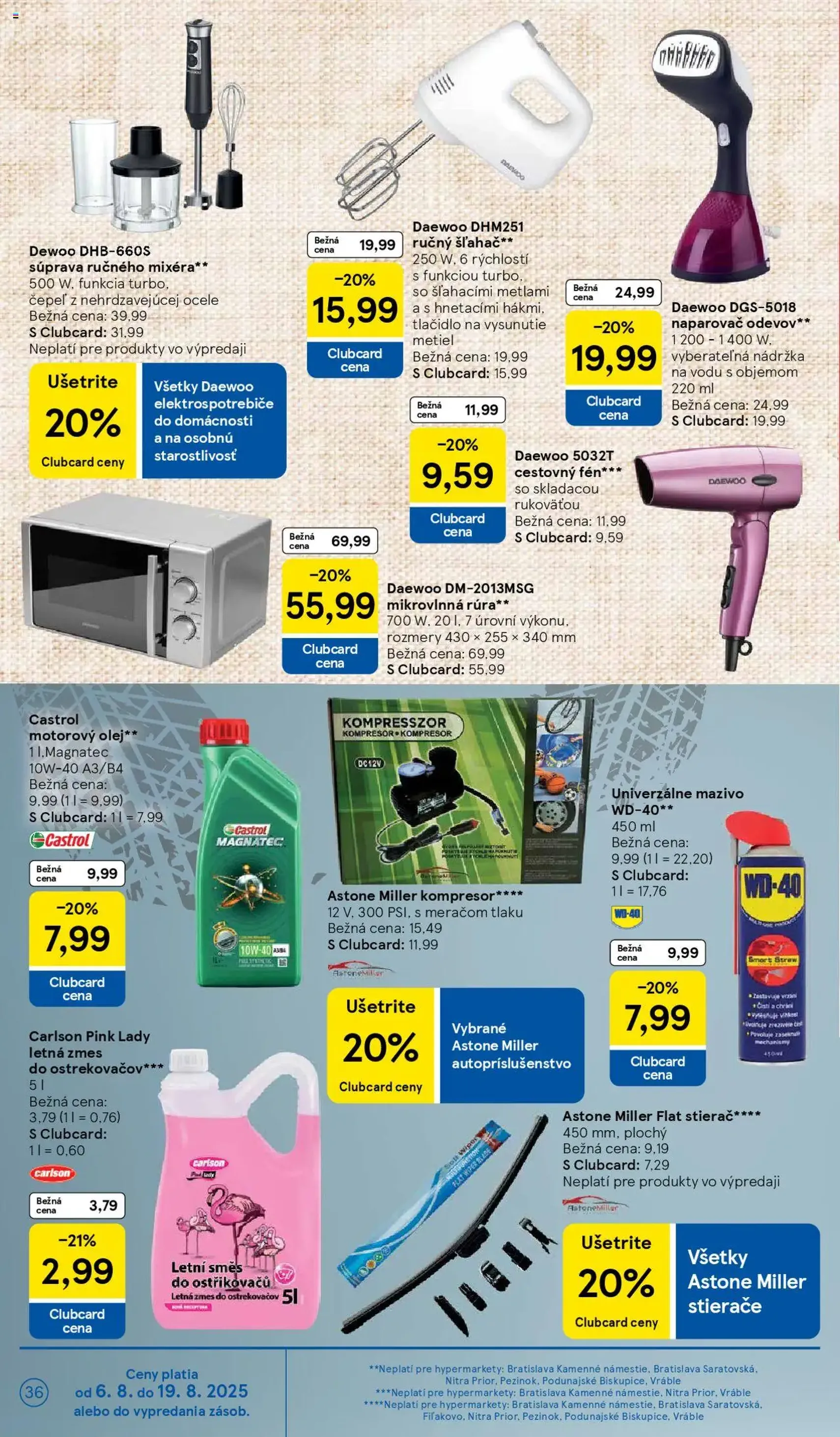 Tesco Hypermarket - leták - platný leták od 06.08.2025 strana 36 z 41 Tesco Hypermarket - leták - platný leták od 06.08.2025 strana 36 z 41
