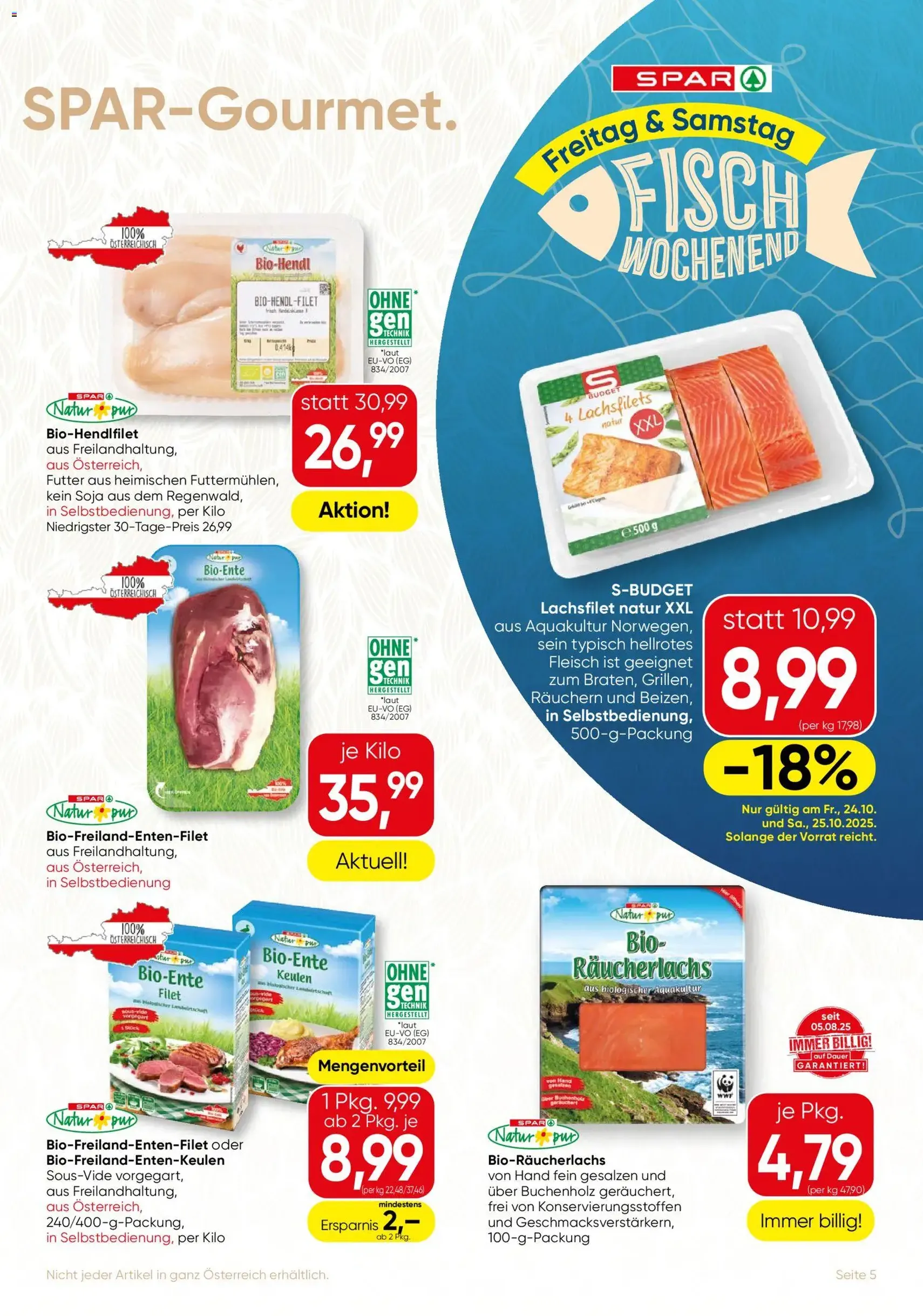 SPAR Gourmet Flugblatt - Gültiger Prospekt ab 23.10.2025, Seite 5 von insgesamt 12