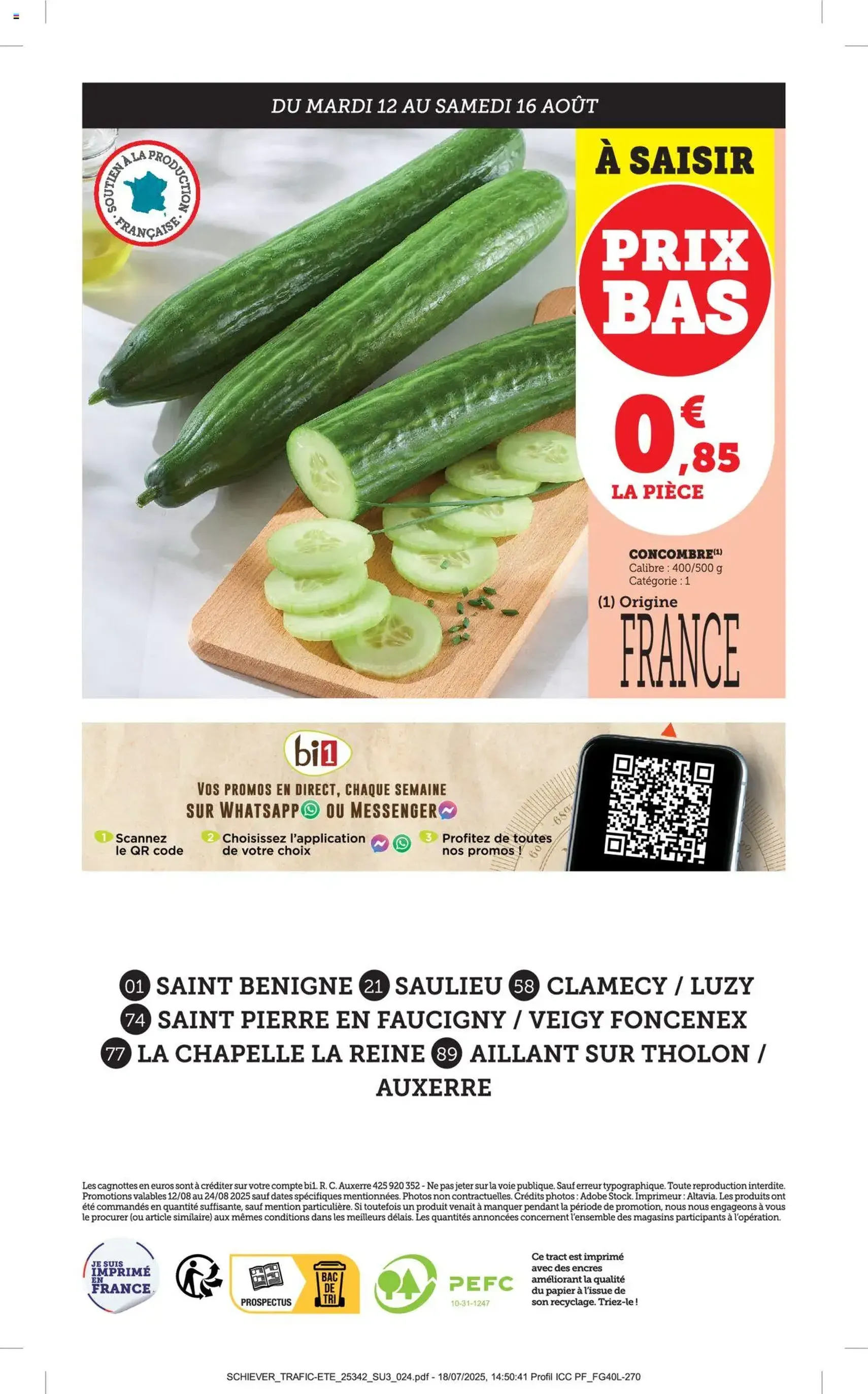 Bi1 catalogue - brochure valable à partir du 11/08/2025, page 24 sur 24