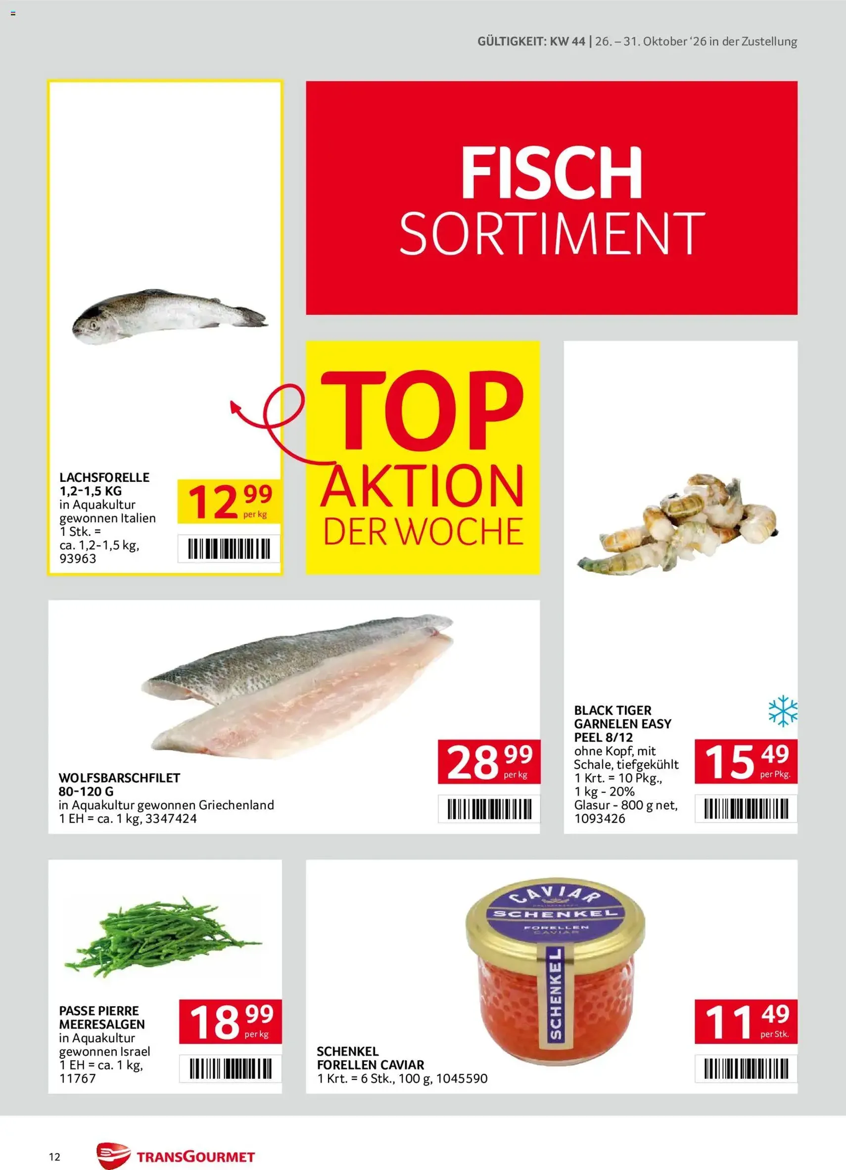 Transgourmet Flugblatt - Gültiger Prospekt ab 26.10.2026, Seite 12 von insgesamt 28