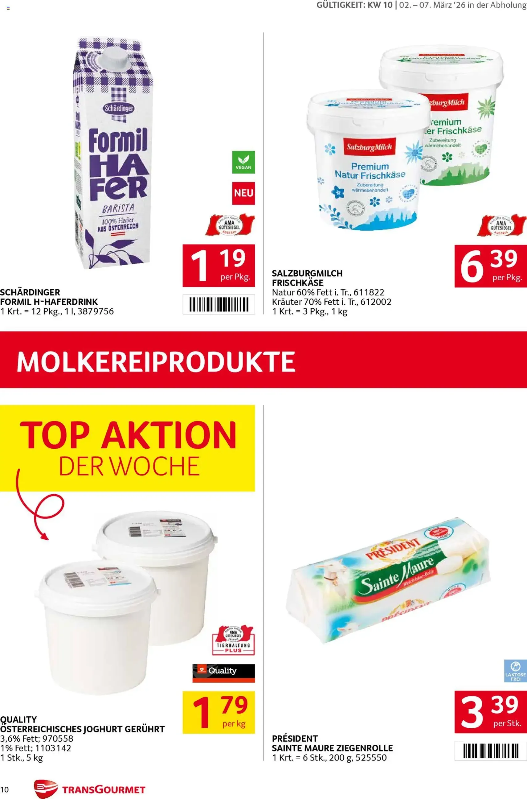 Transgourmet Flugblatt - Gültiger Prospekt ab 02.03.2026, Seite 10 von insgesamt 31