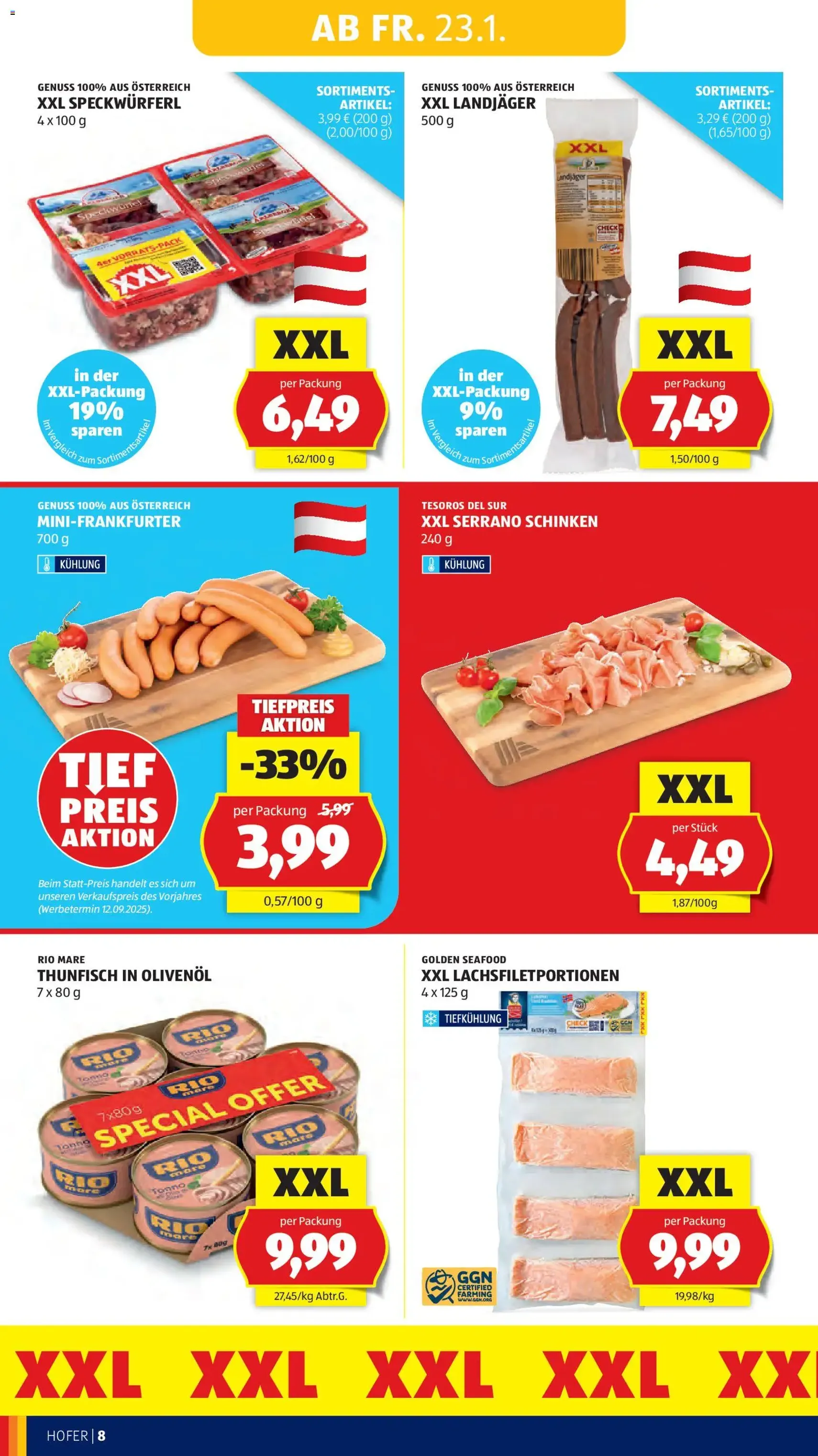 Hofer Flugblatt - Gültiger Prospekt ab 23.01.2026, Seite 10 von insgesamt 45