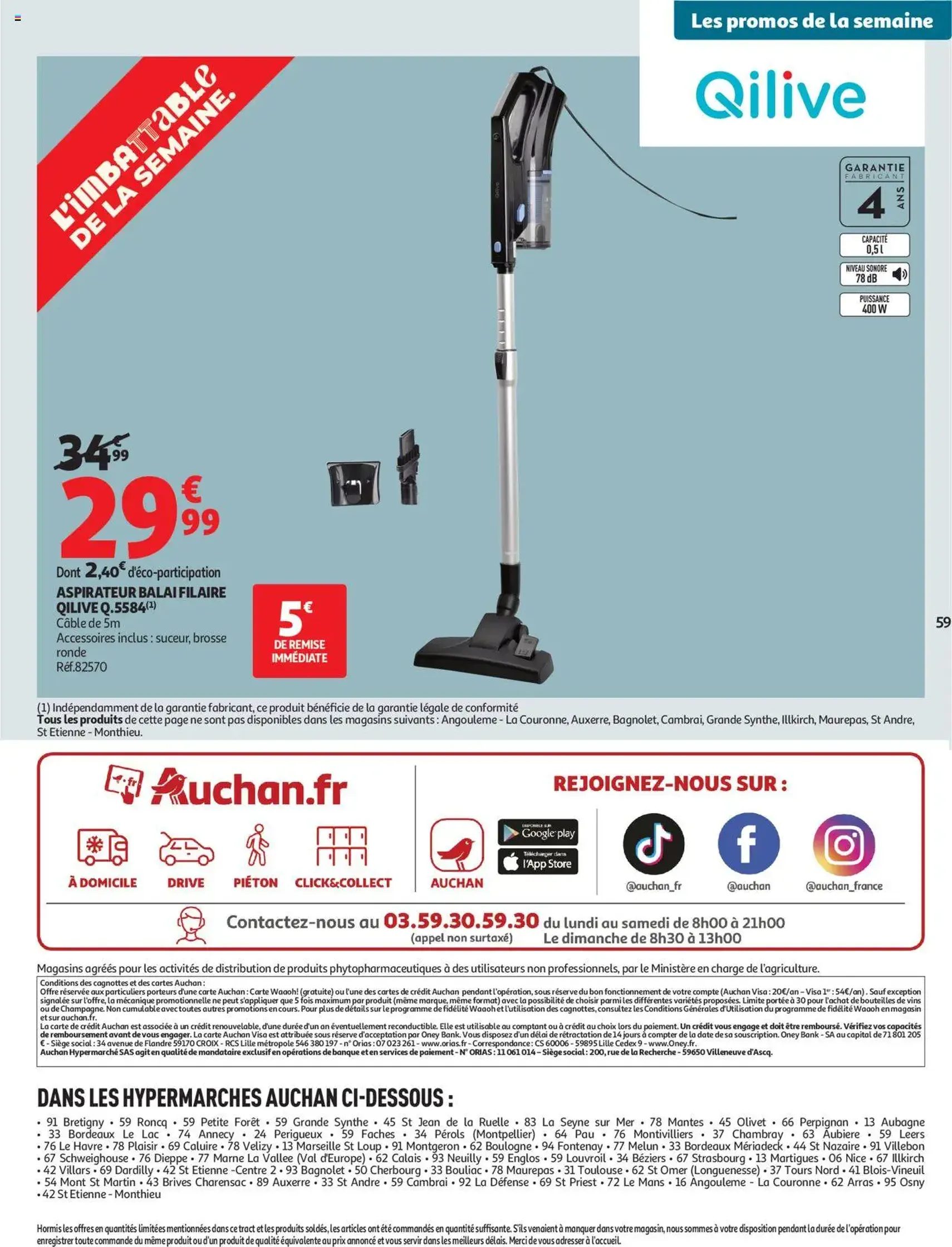 Auchan prospectus - brochure valable à partir du 21/10/2025, page 61 sur 62 Auchan prospectus - brochure valable à partir du 21/10/2025, page 61 sur 62
