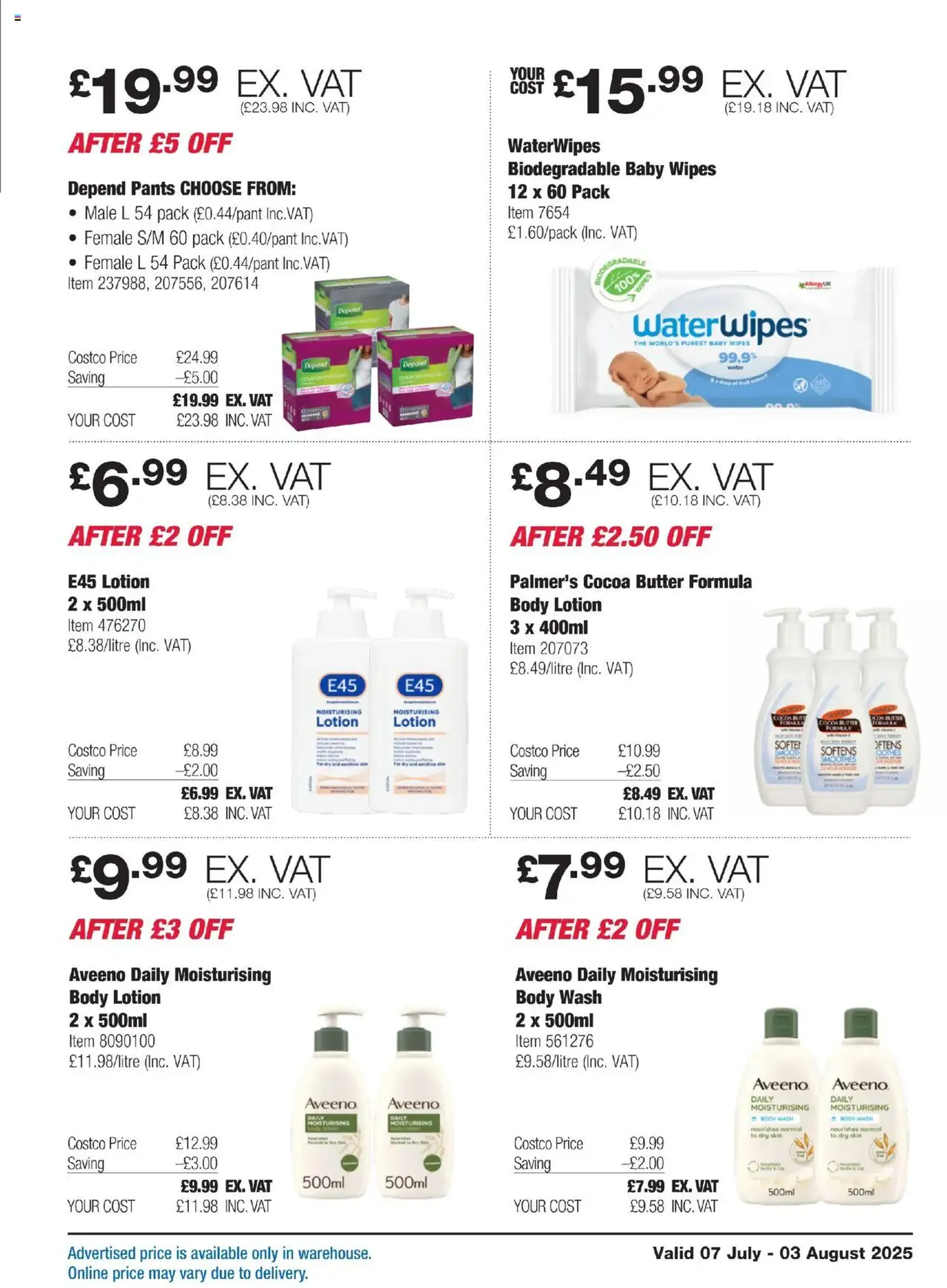Costco - ENGLAND ONLY - valid flyer from 07/07/2025, page 19 of 36
