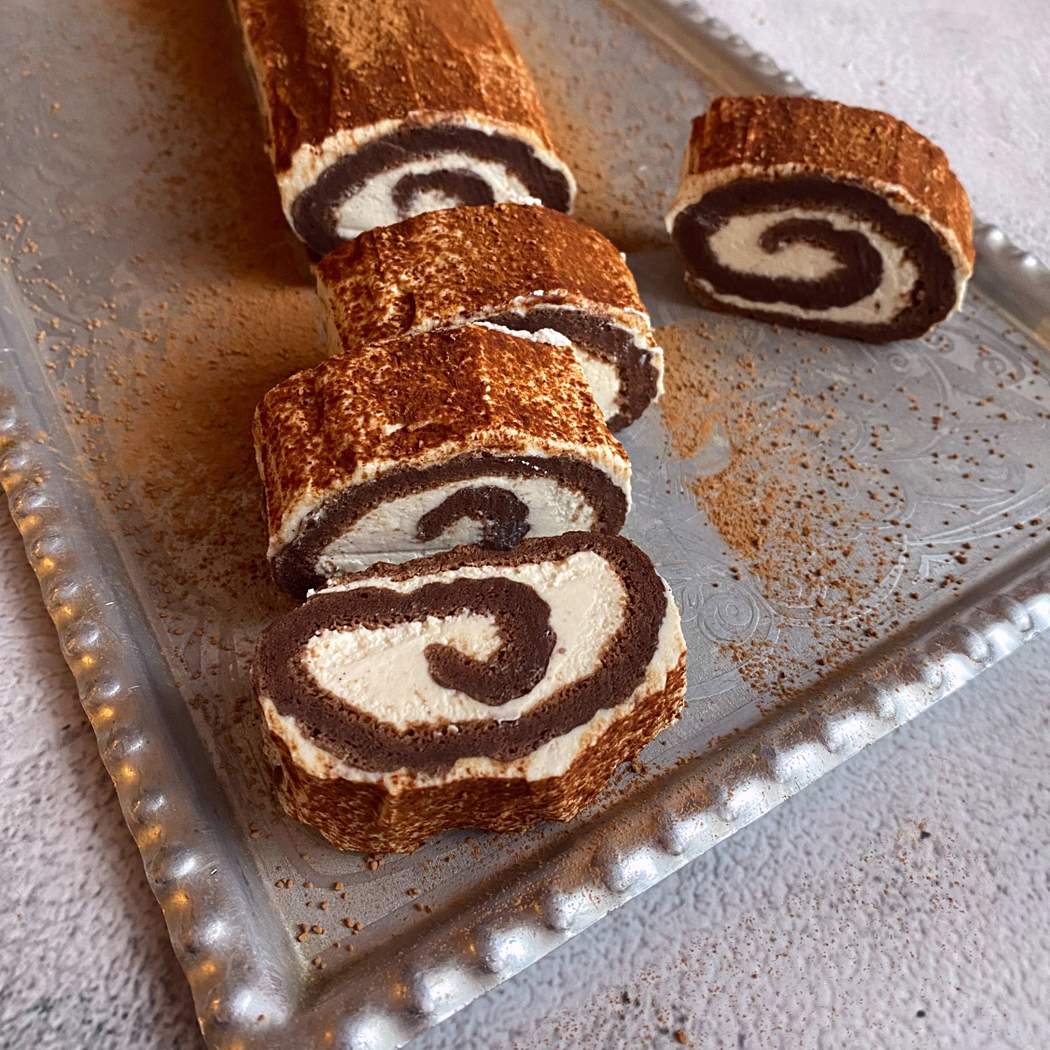 Rotolo al caffè senza farina