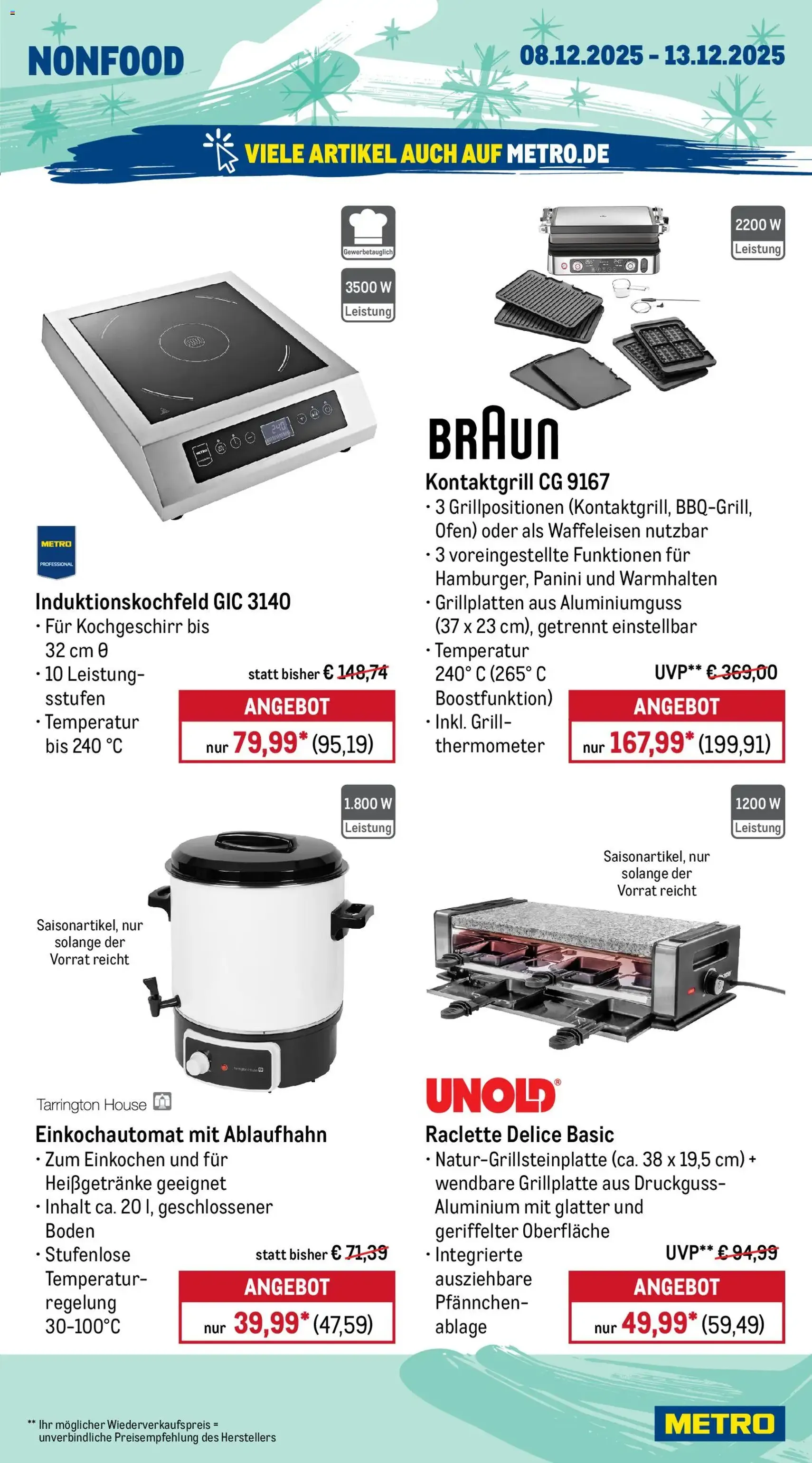 Metro Prospekt - Gültiger Prospekt ab 08.12.2025, Seite 22 von insgesamt 28