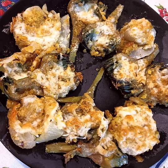 Anteprima ricetta Carciofi gratinati al forno