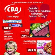 CBA Akciós újság - szórólap előnézete érvényes 2025.10.09. -tól