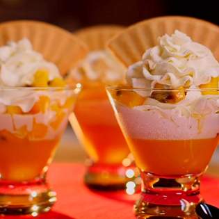 Recipe preview Homemade passion fruit and mango Knickerbocker glory recipe
