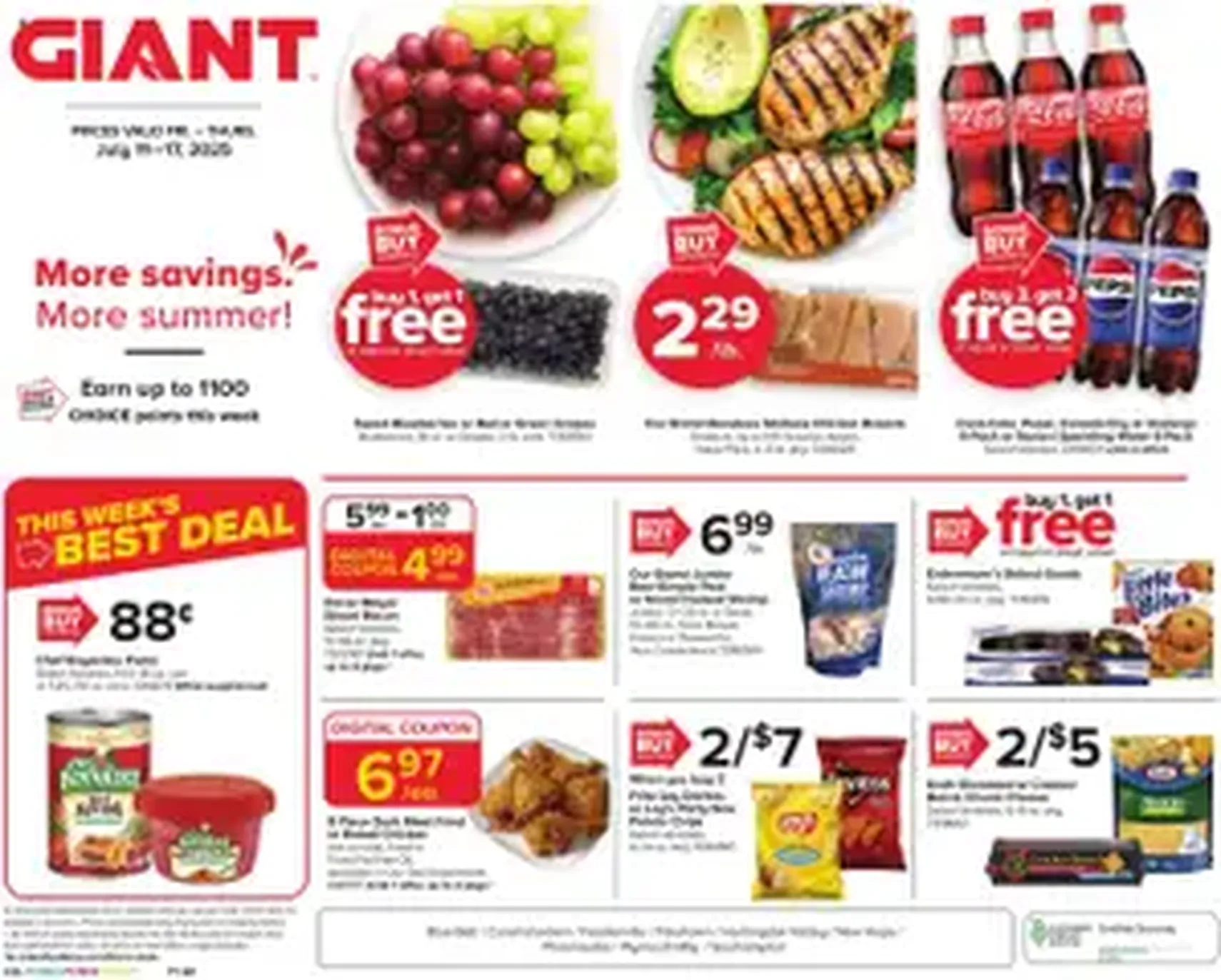 Giant Weekly Ad - valid flyer from 07/11/2025, page 1 of 1