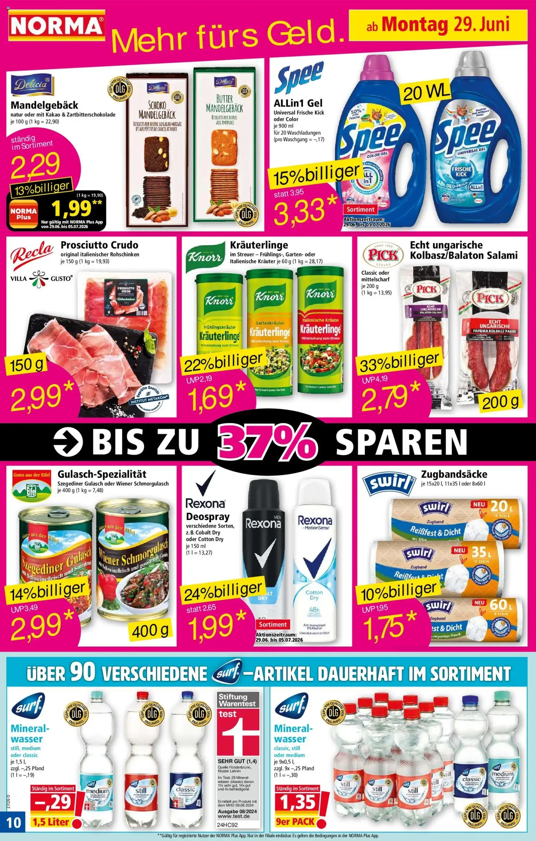 Norma Prospekt - Gültiger Prospekt ab 29.06.2026, Seite 10 von insgesamt 19