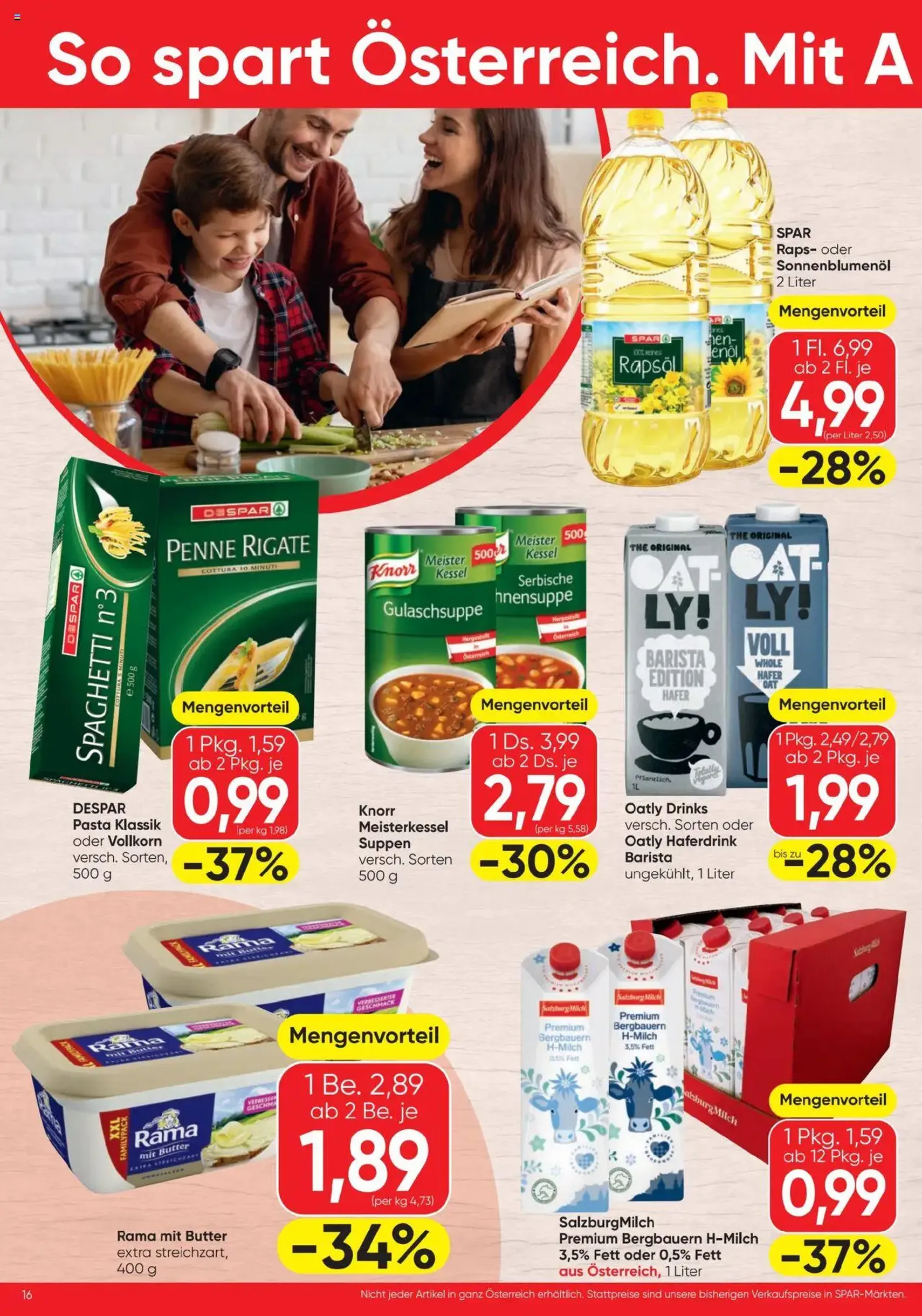Spar Flugblatt - Gültiger Prospekt ab 23.10.2025, Seite 16 von insgesamt 20 Spar Flugblatt - Gültiger Prospekt ab 23.10.2025, Seite 16 von insgesamt 20