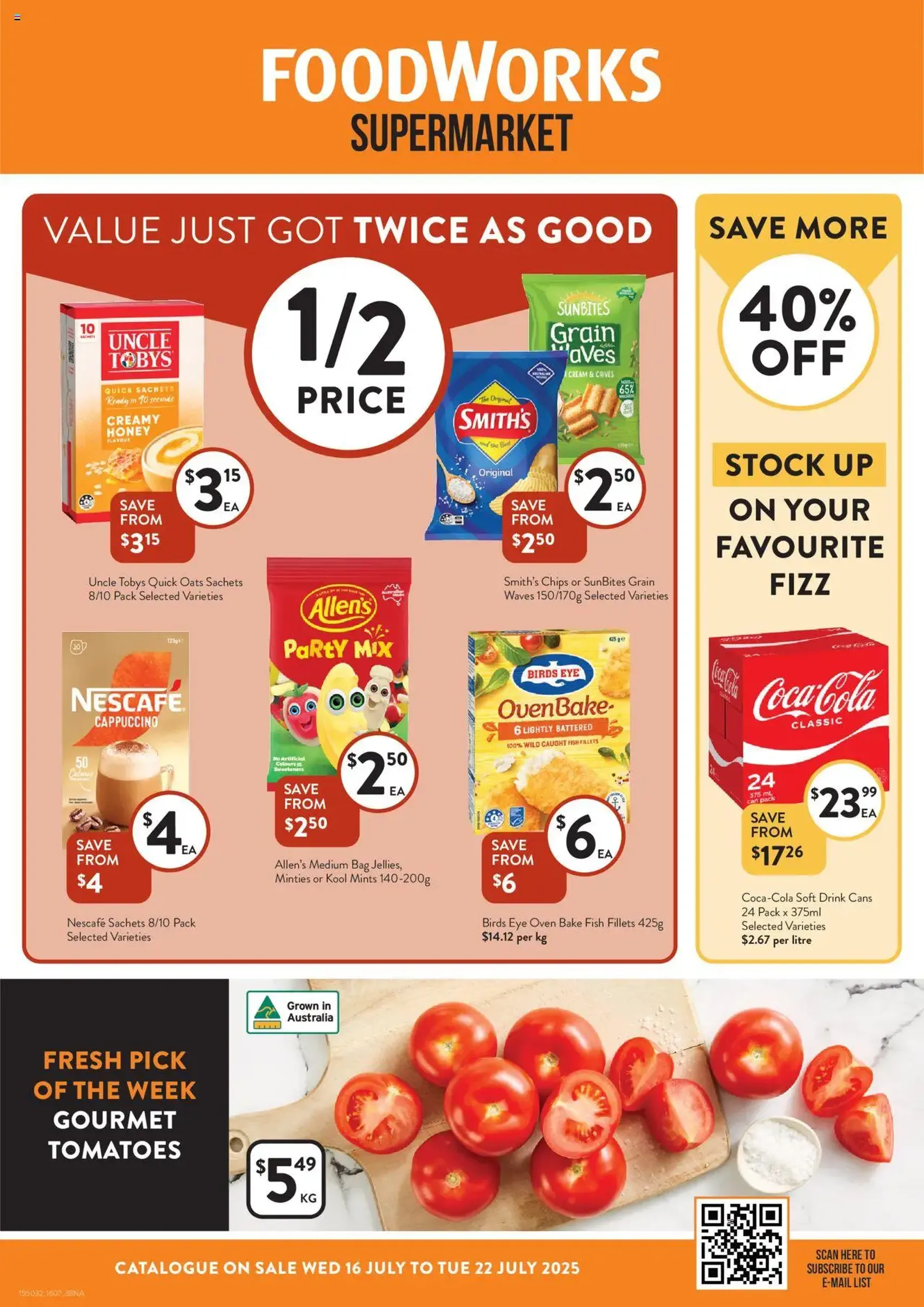 Foodworks - Catalogue NSW - valid flyer from 16/07/2025, page 1 of 38 Foodworks - Catalogue NSW - valid flyer from 16/07/2025, page 1 of 38