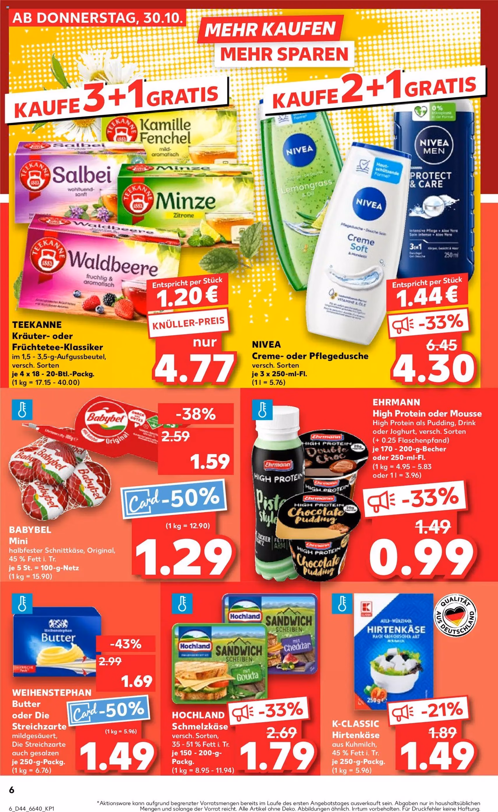 Kaufland Prospekt - Gültiger Prospekt ab 30.10.2025, Seite 6 von insgesamt 71 Kaufland Prospekt - Gültiger Prospekt ab 30.10.2025, Seite 6 von insgesamt 71