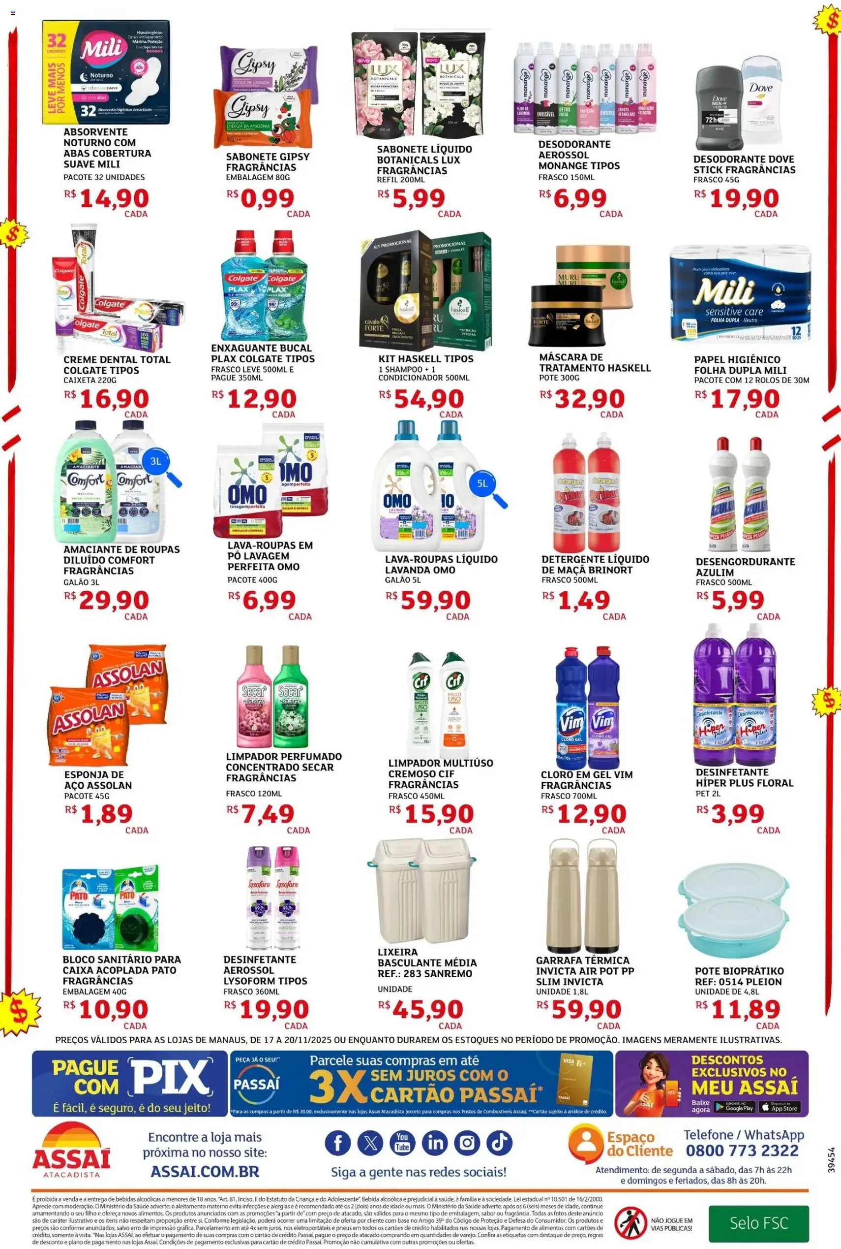 Encarte Assaí Atacadista - folheto válido a partir de 17/11/2025 página 4 de 4