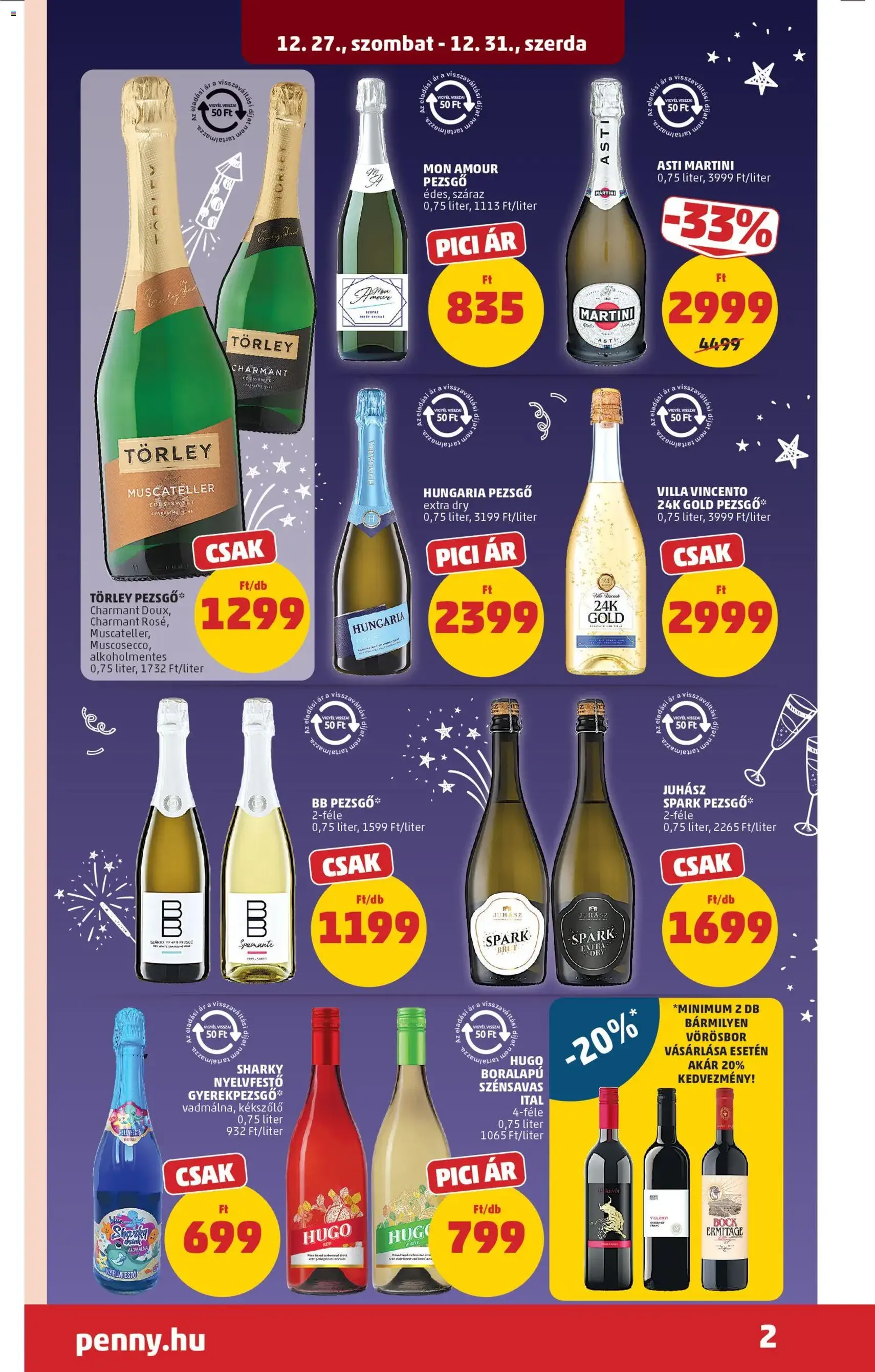 PENNY Akciós újság - 2025.12.27. érvényes szórólap 2 oldal 30 oldalból