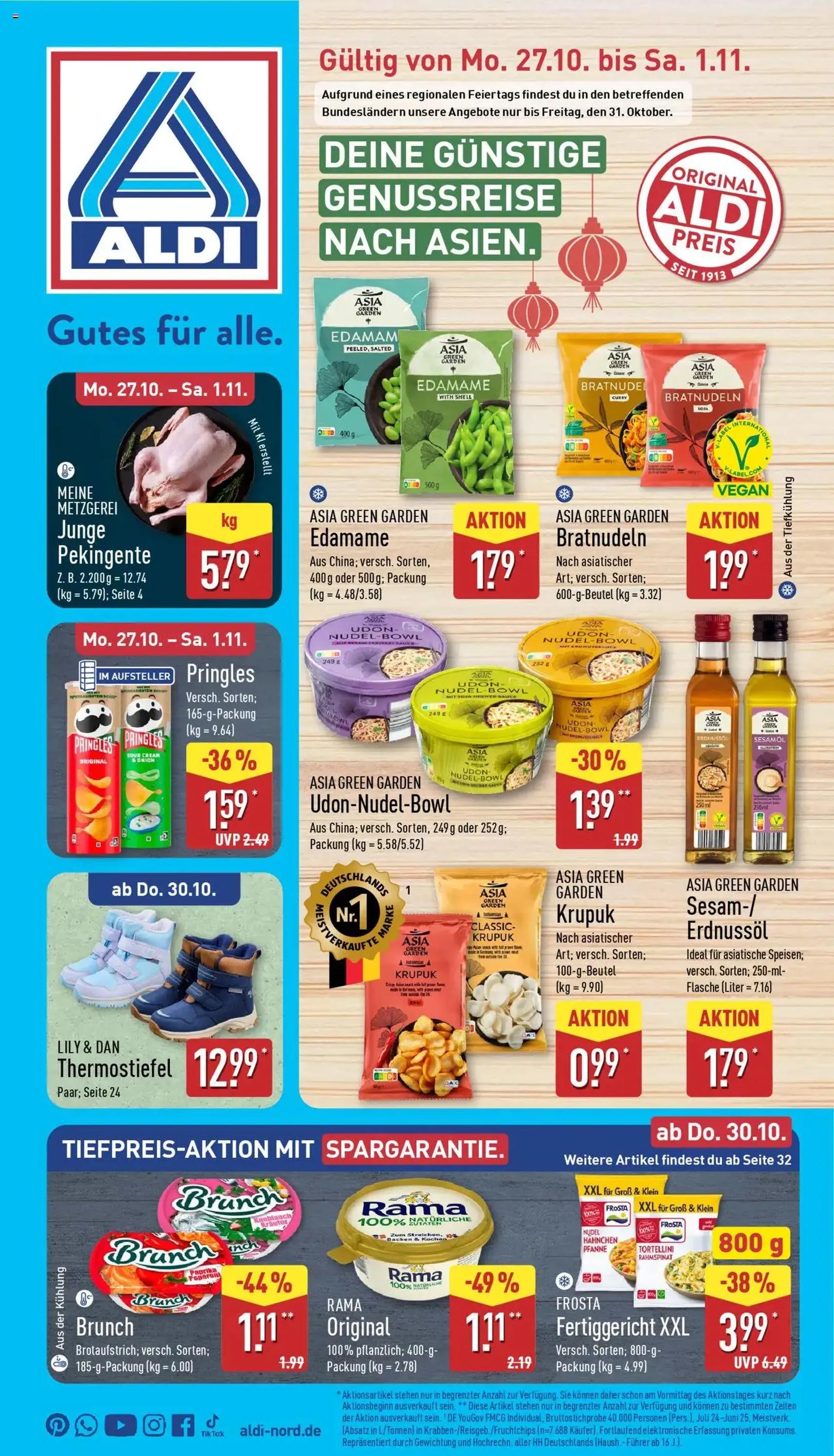 Aldi Prospekt - Gültiger Prospekt ab 27.10.2025, Seite 1 von insgesamt 45 Aldi Prospekt - Gültiger Prospekt ab 27.10.2025, Seite 1 von insgesamt 45