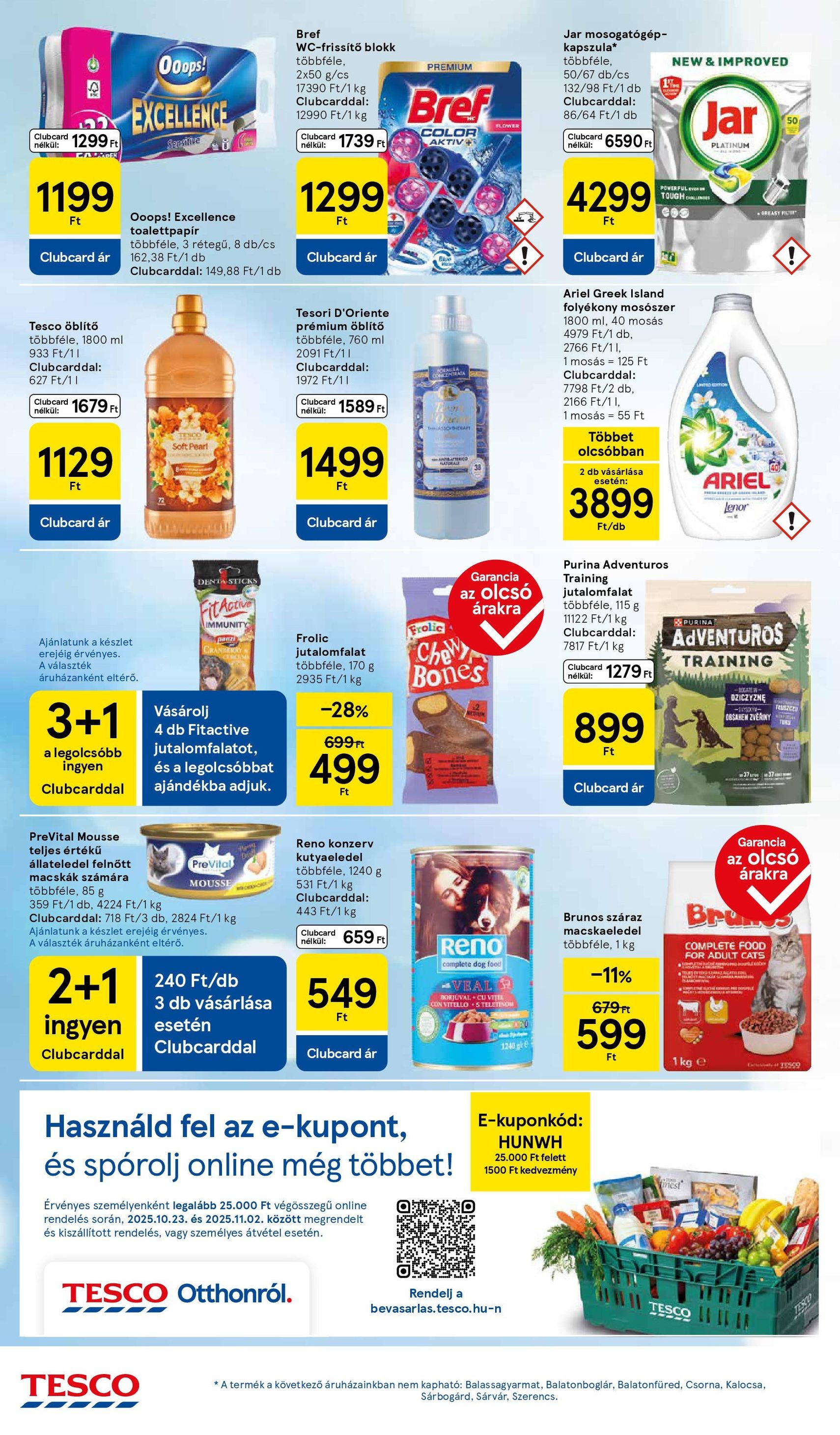 Tesco Hipermarket - Akciós újság - 2025.10.30. érvényes szórólap 8 oldal 32 oldalból