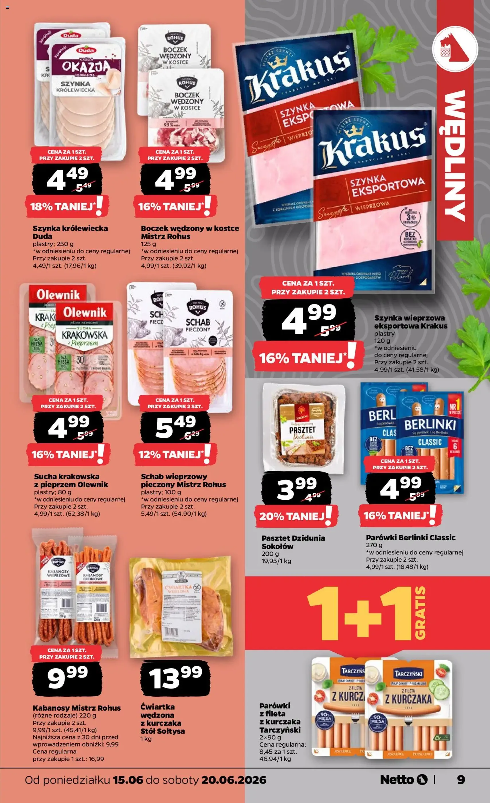 Netto gazetka od poniedziałku spożywcza - ważny gazetka od 15.06.2026 strona 9 z 35