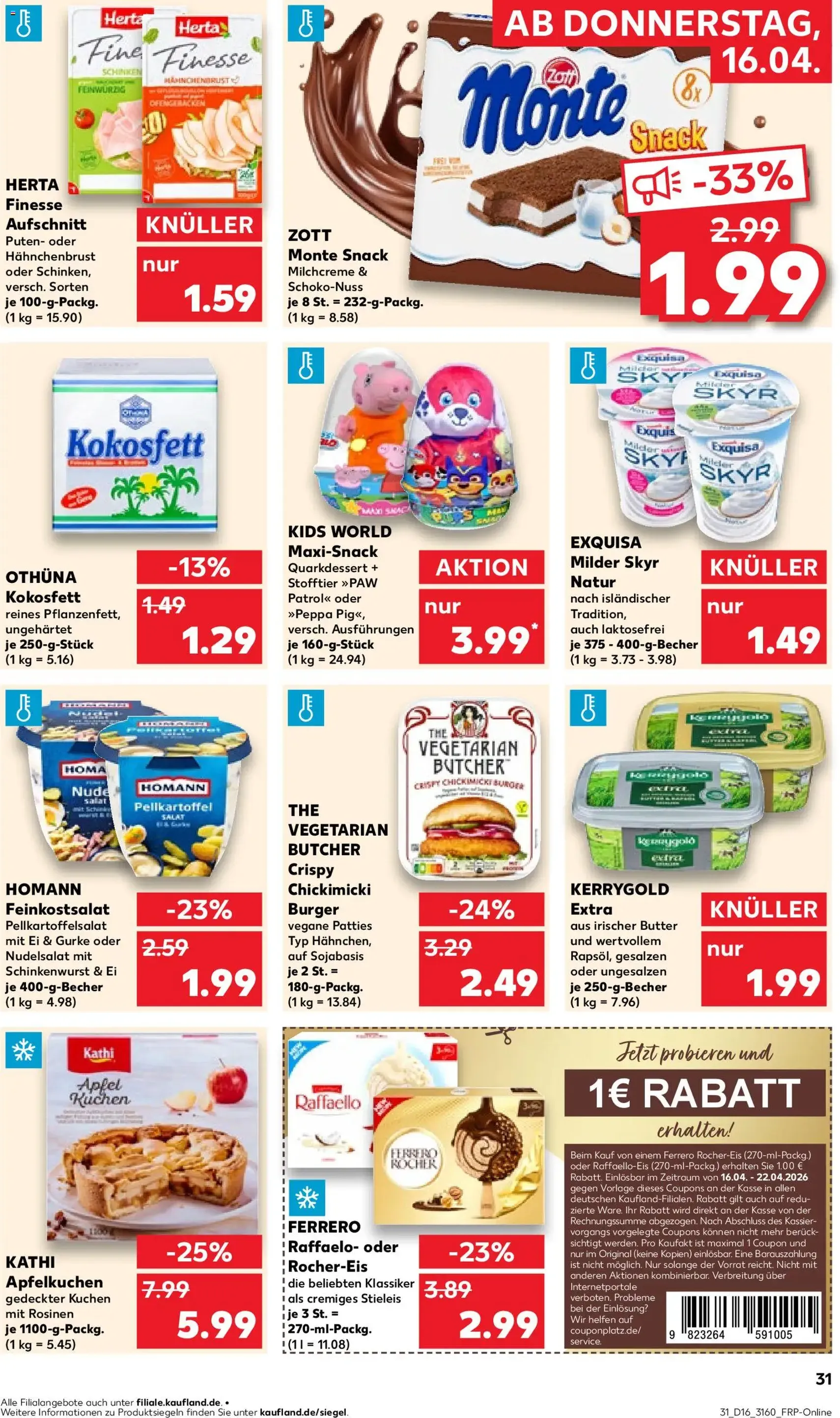 Kaufland Prospekt - Gültiger Prospekt ab 16.04.2026, Seite 31 von insgesamt 58